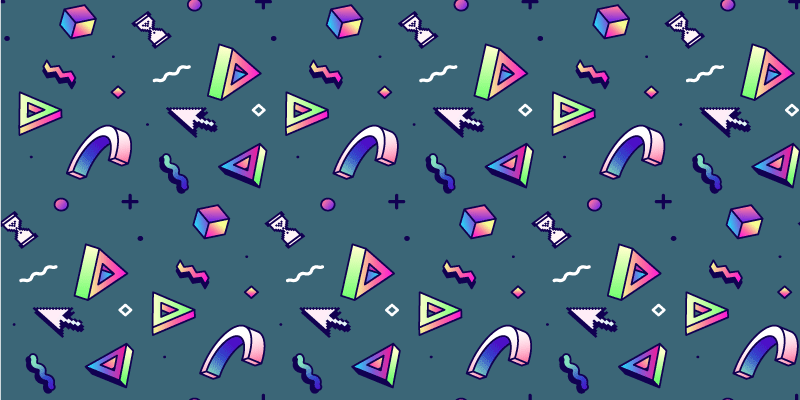 Geometrik renk sıçraması doku pvc halı - TenStickers