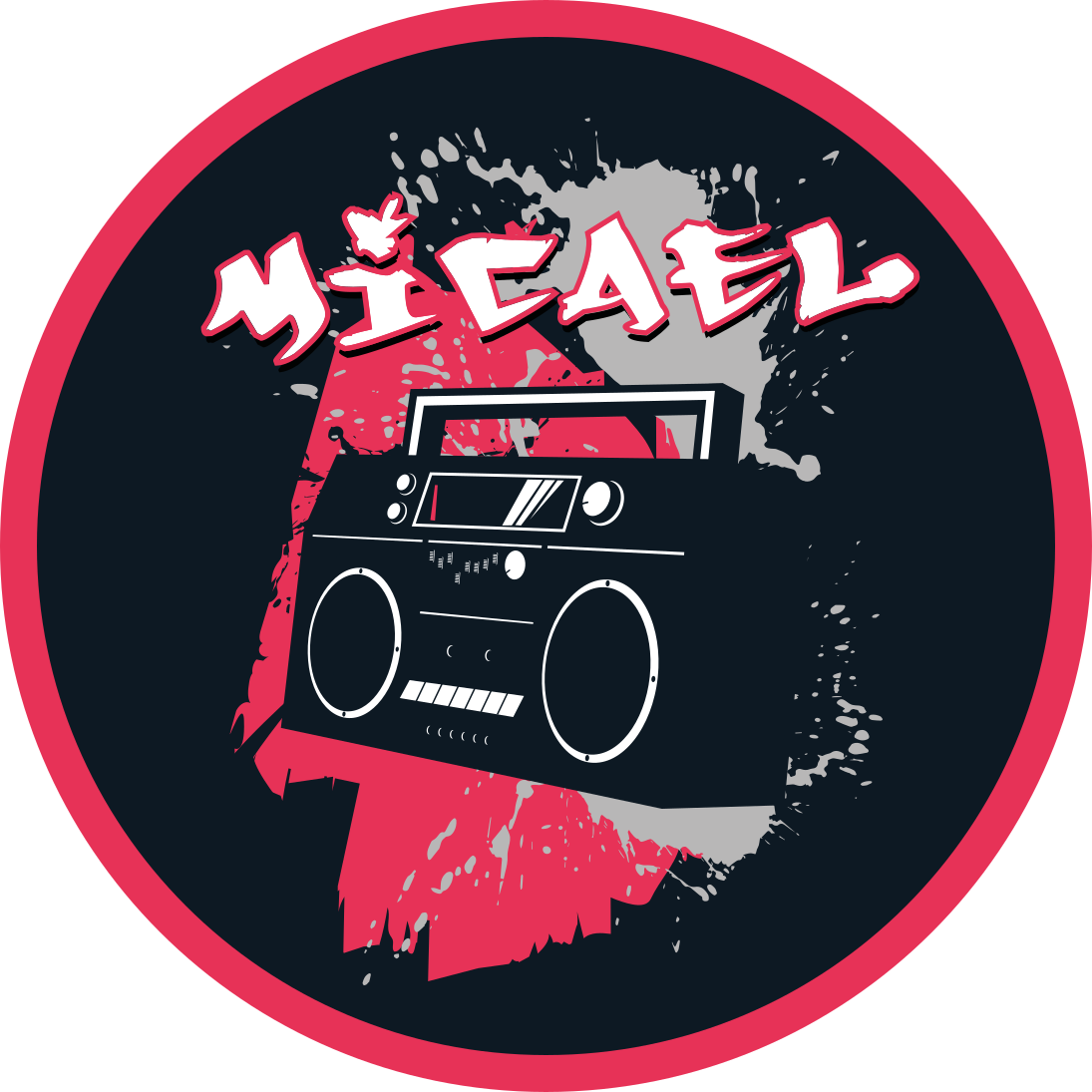 Hip hop cd çalar grafiti kişiselleştirilmiş mat - TenStickers