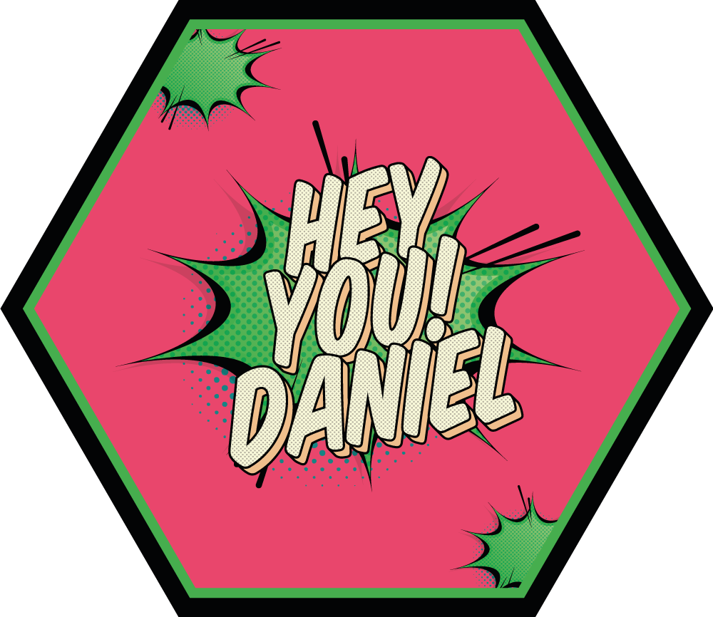 çizgi roman tarzı selamlama isimlerle pvc halı - TenStickers