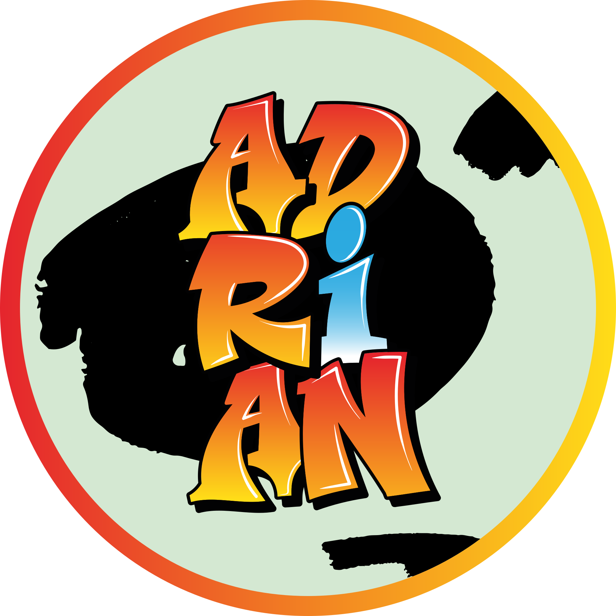 Renkli isim tasarımı isimlerle pvc halı - TenStickers