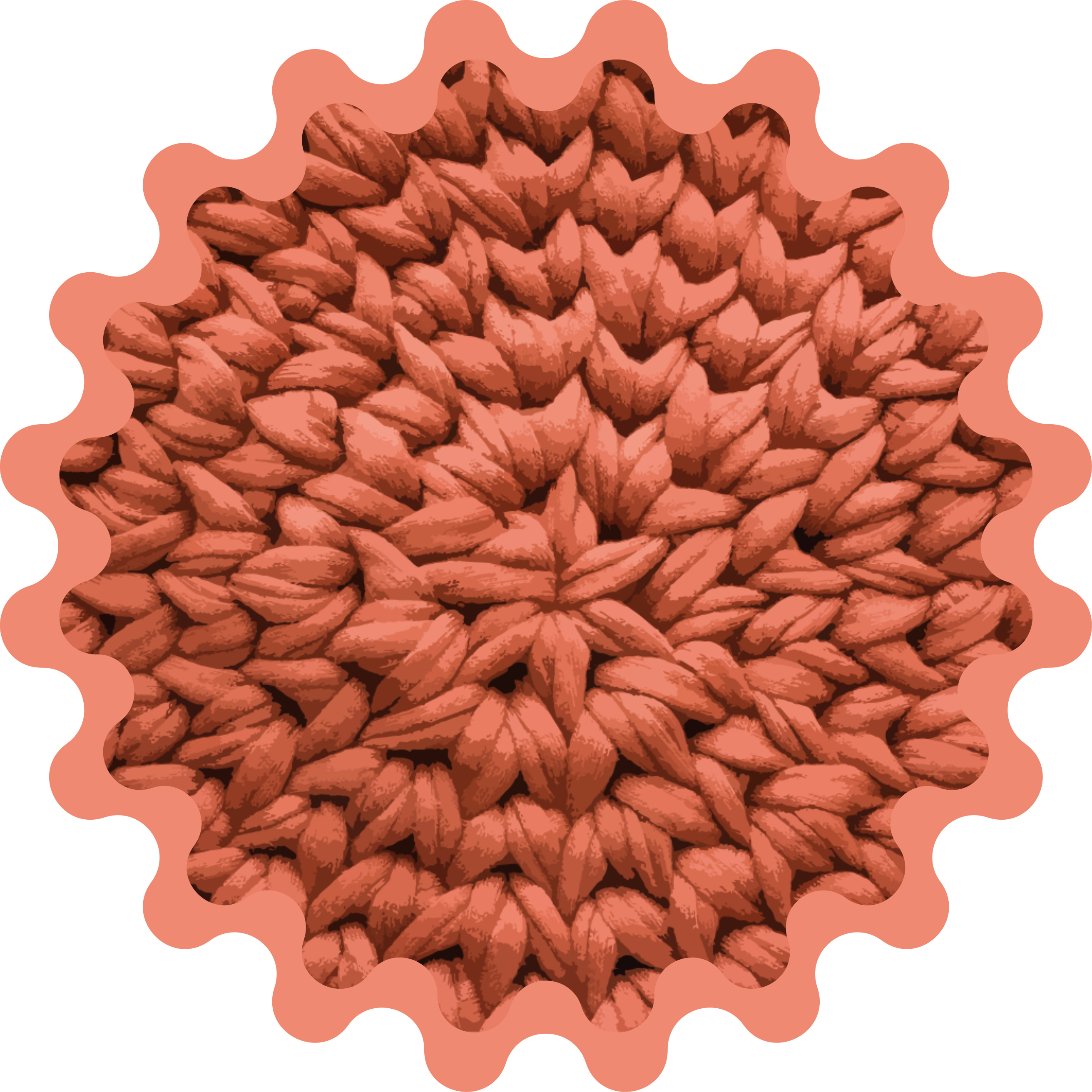 Doğa pvc halı yaprak deseni - TenStickers