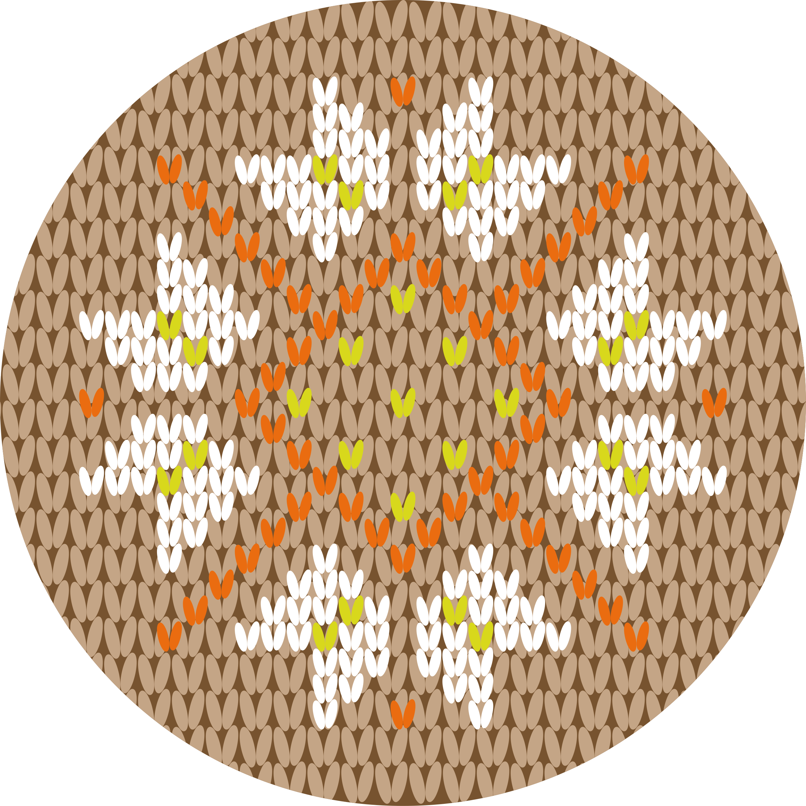 çiçek desenli dekorasyon tarzı giriş salonu pvc halı - TenStickers