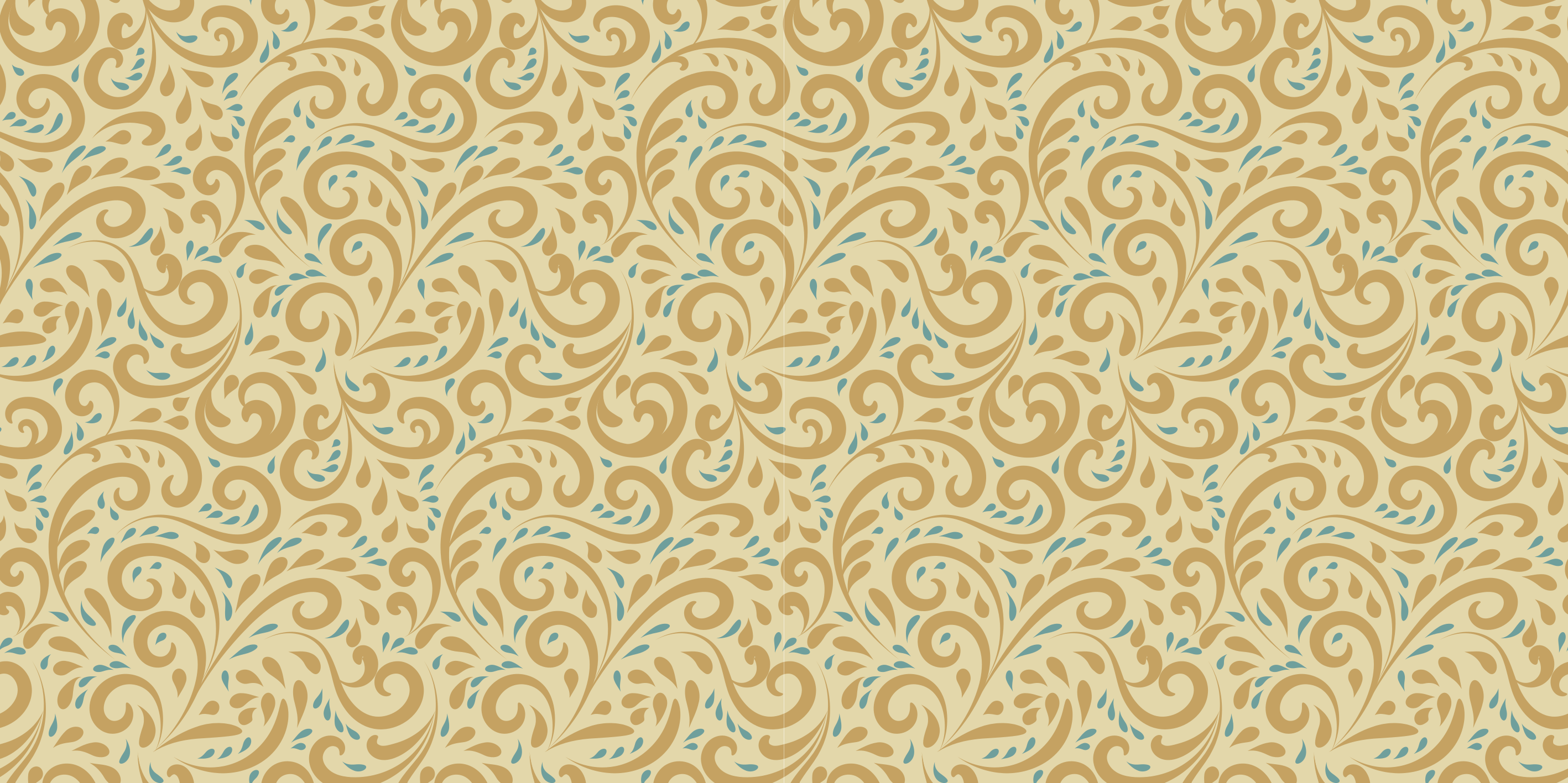 Botanik girdap elemanı çiçekler ve bitkiler pvc halı - TenStickers