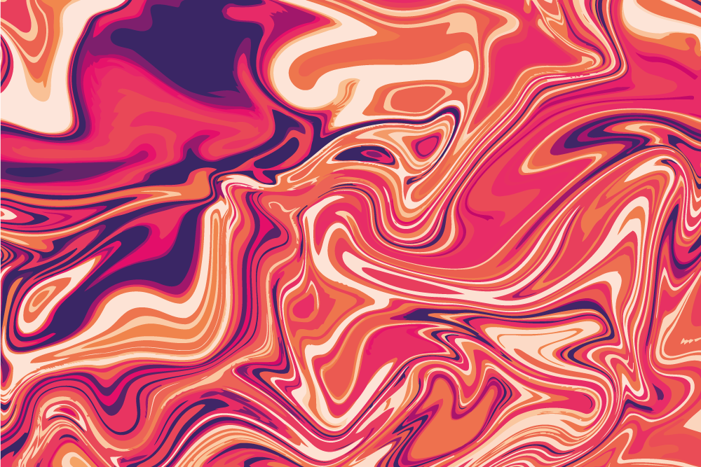 Canlı dönüş motifi modern pvc halı - TenStickers