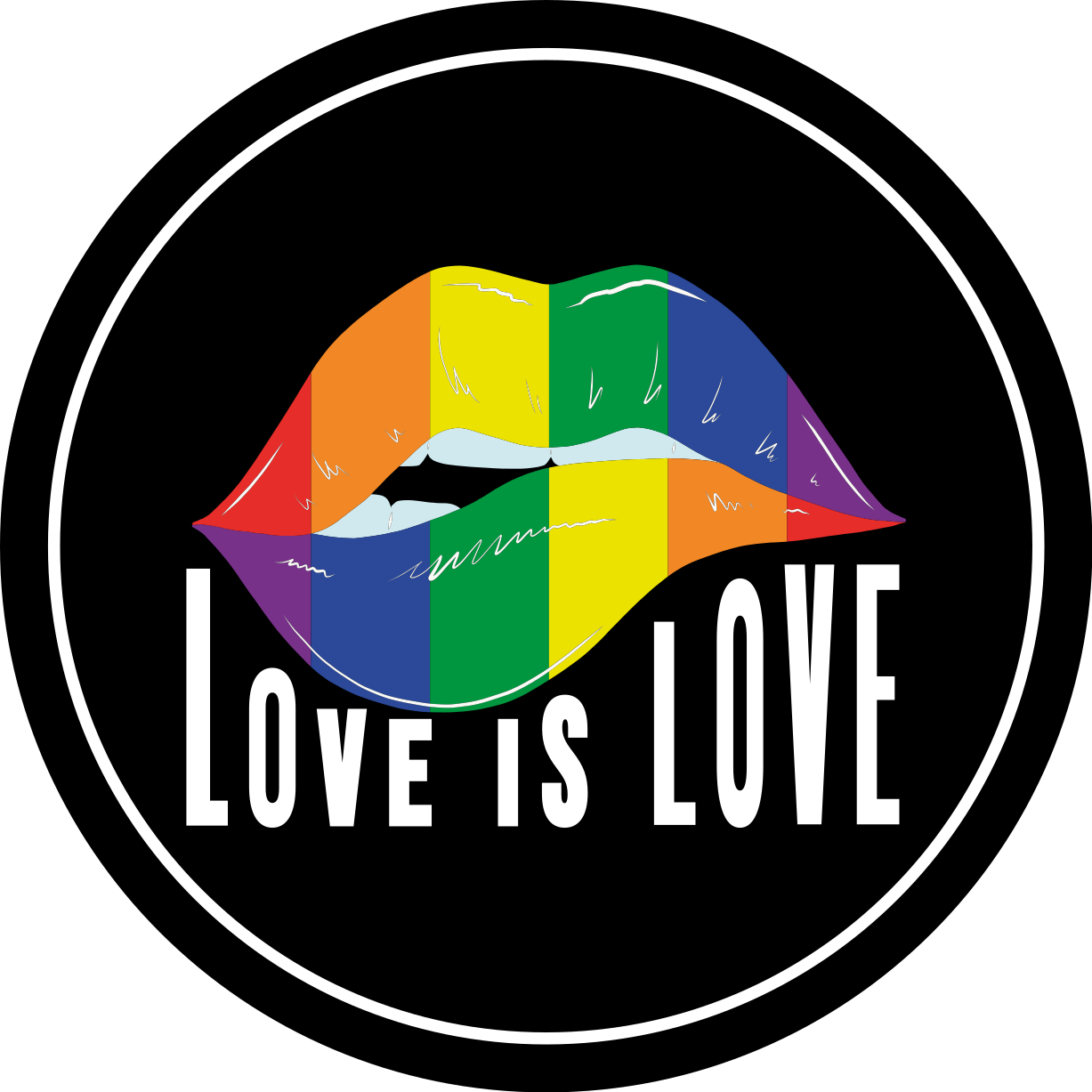 Gurur günü dudakları konsepti yatak odası halısı - TenStickers