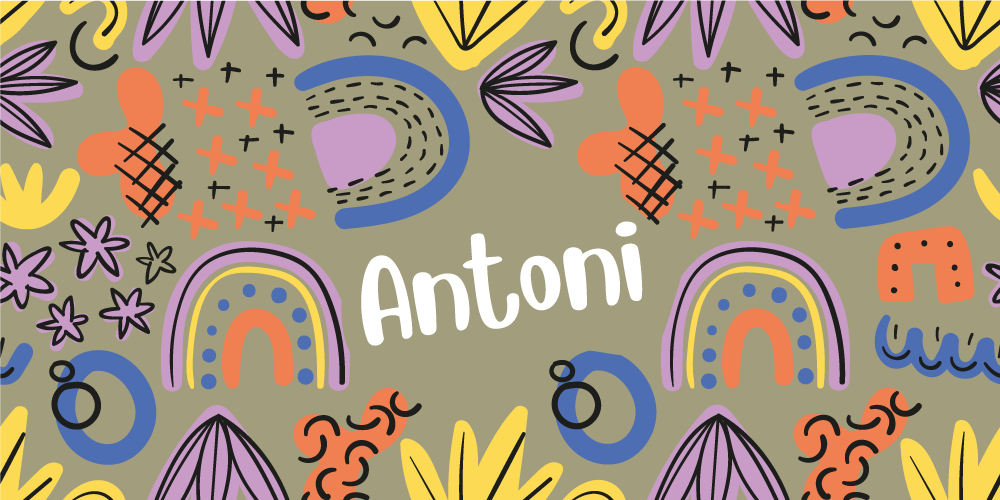 Renkli gökkuşağı desenleri pvc halı - TenStickers