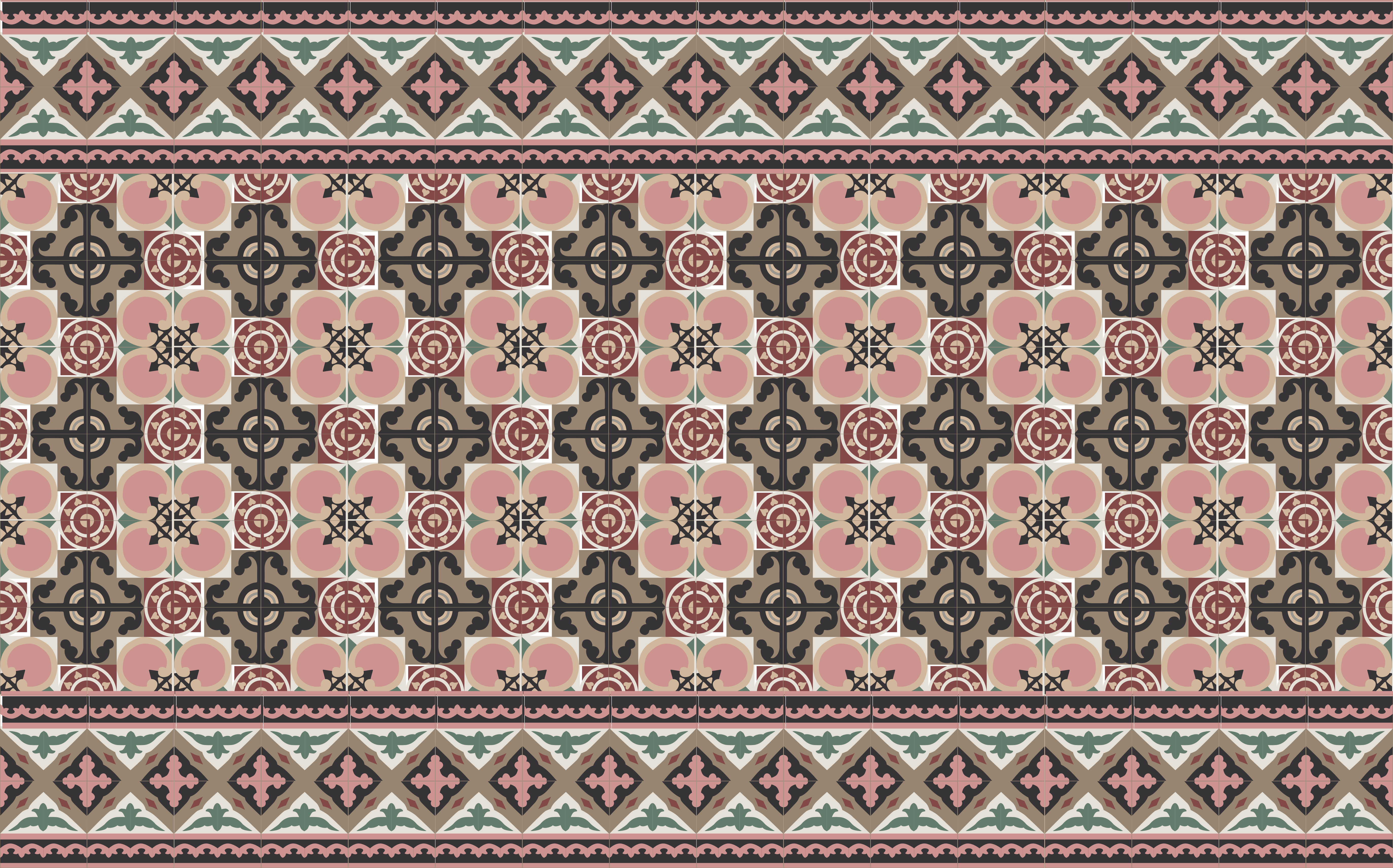 Toledo fayans karo vinil halı - TenStickers