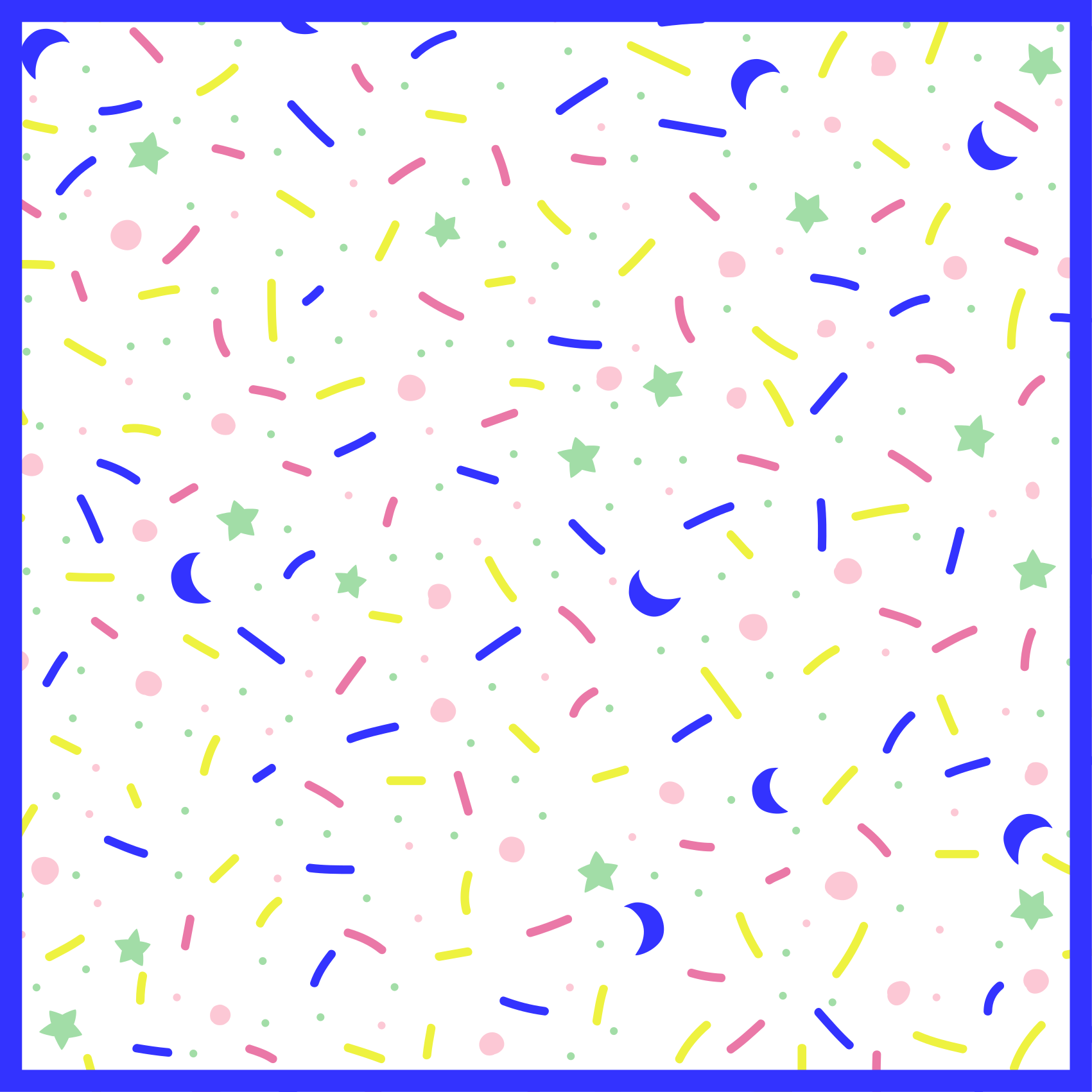 Parti renkli şekiller pvc halı - TenStickers