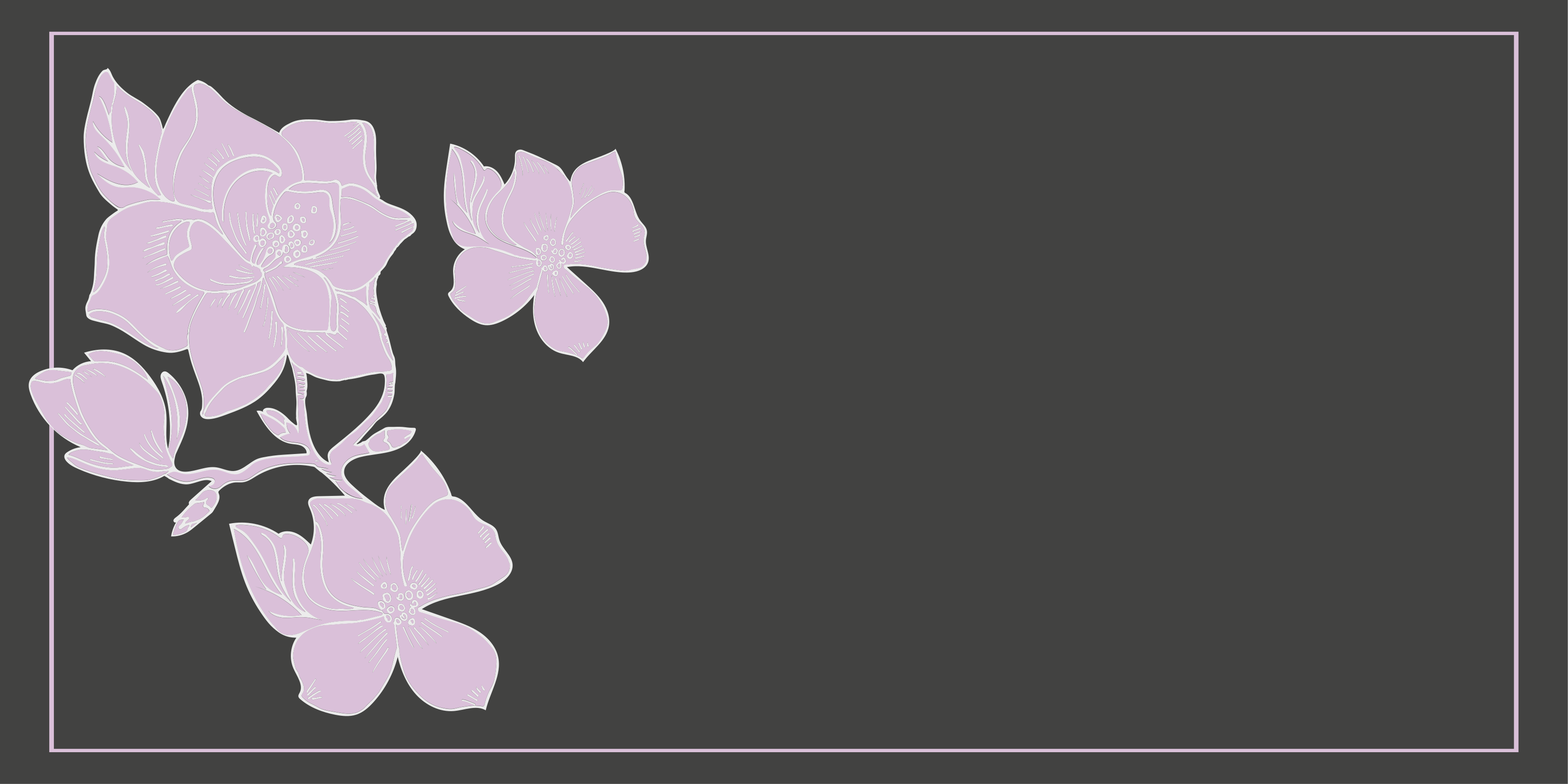 Pembe aranjman çiçekler ve bitkiler pvc halı - TenStickers