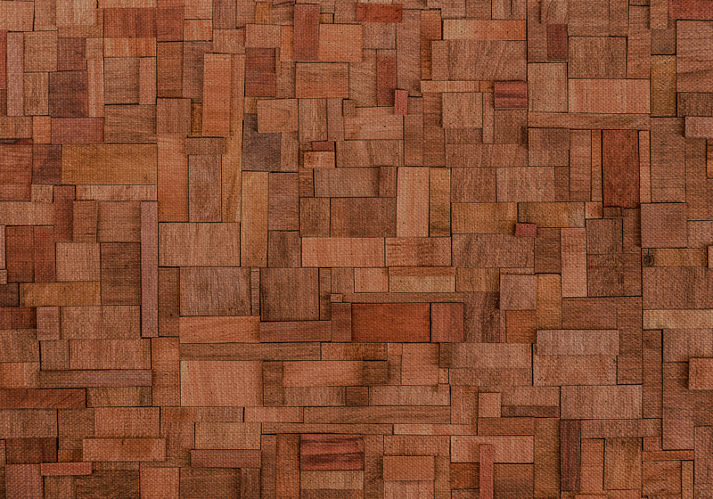 Sıcak blok deseni ahşap etkisi pvc halı - TenStickers