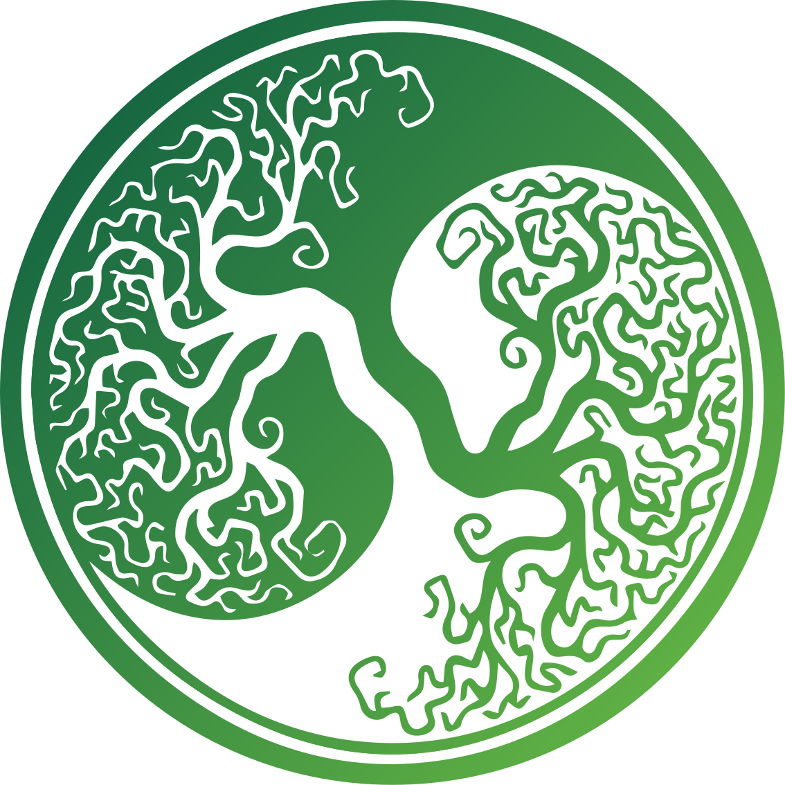 Karmaşık ağaç tasarımı doğa pvc halı - TenStickers