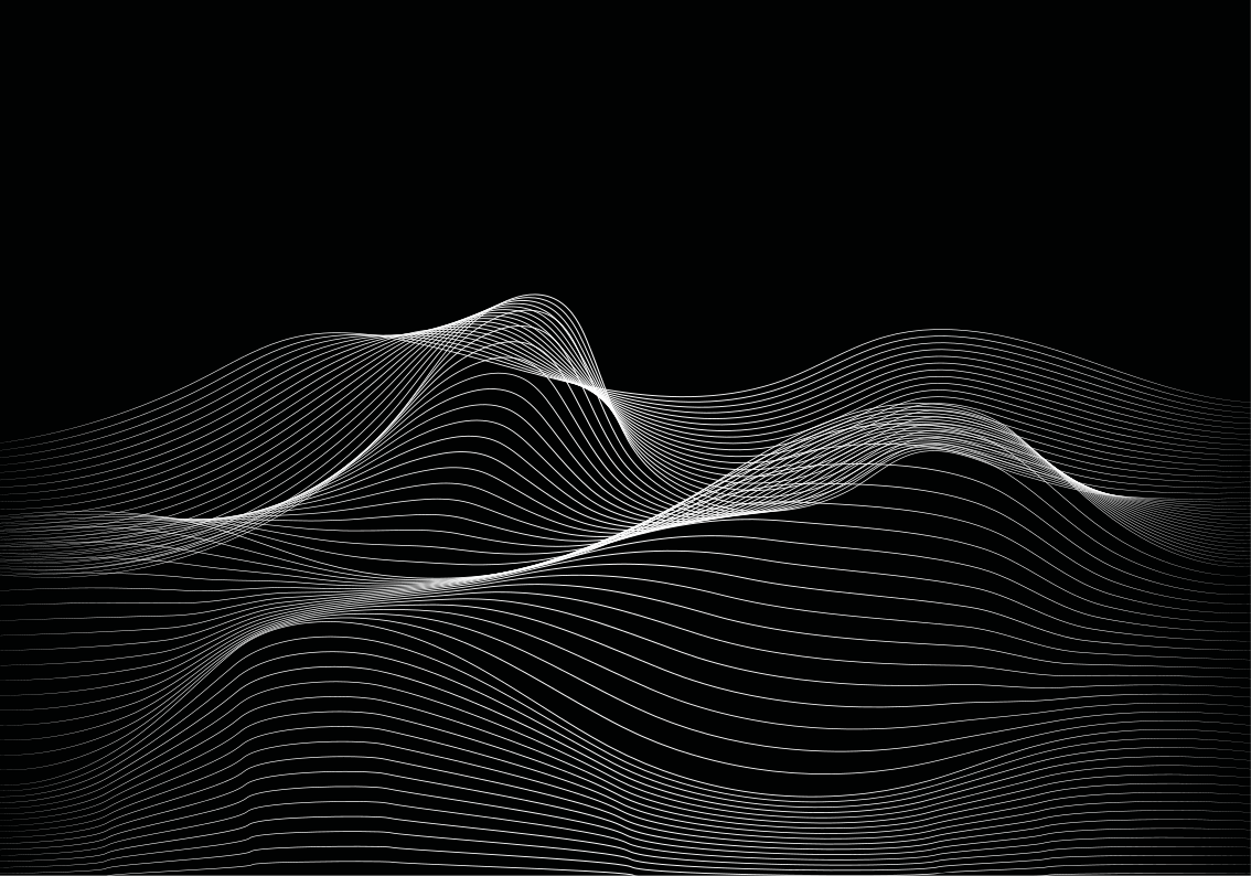 Akışkan çizgi desenleri modern pvc halı - TenStickers