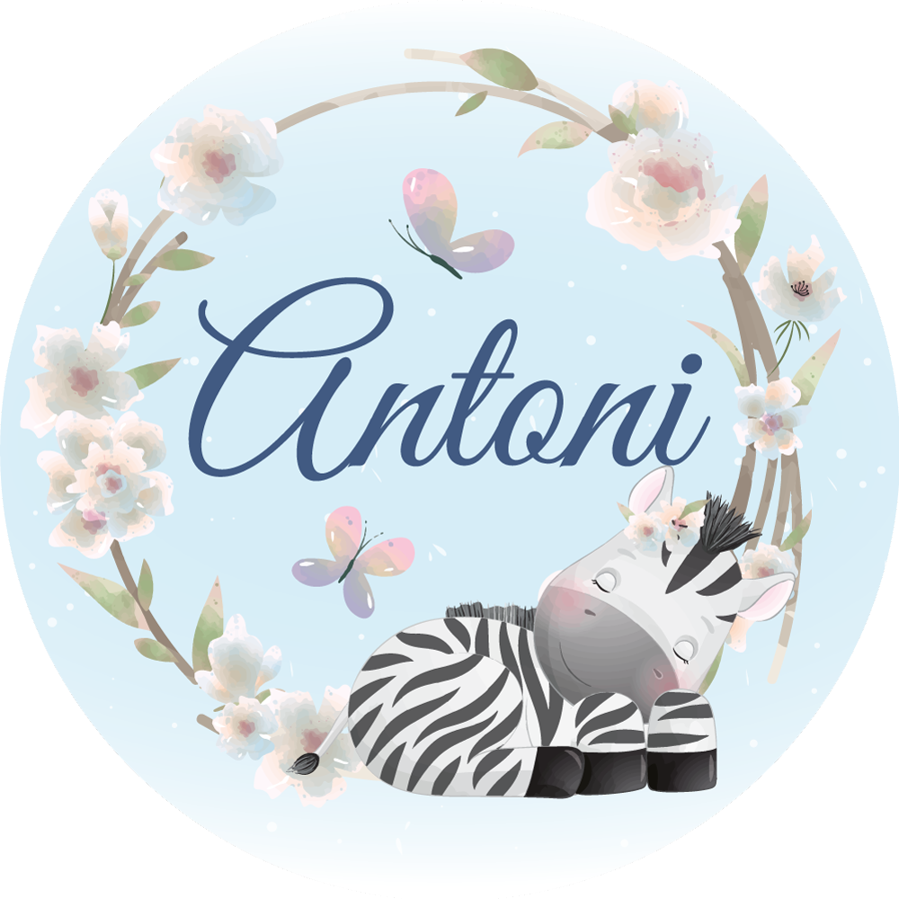 Bebek pvc halı kişiye özel zebra deseni - TenStickers