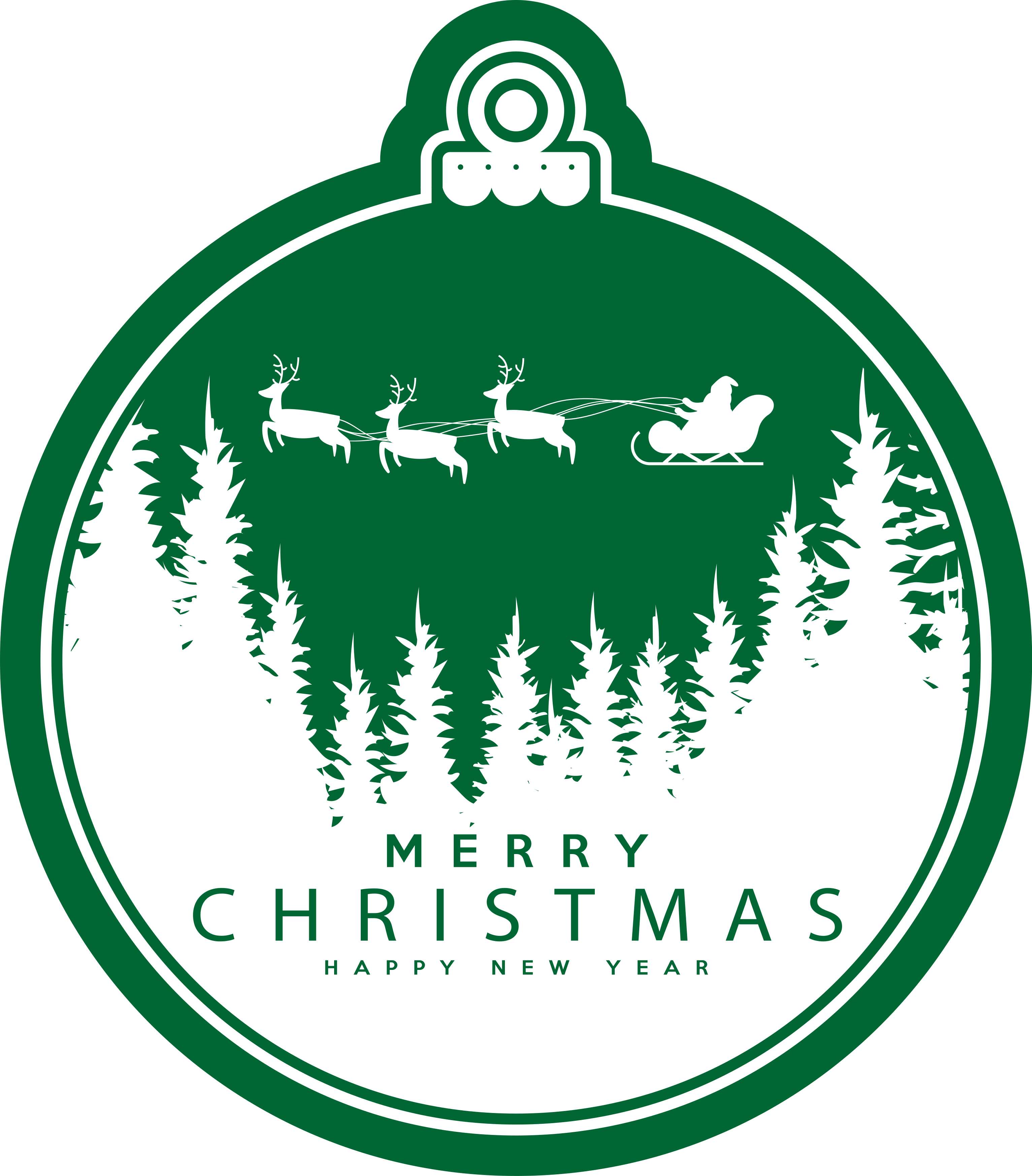 Kızak gezintisi Noel pvc halı - TenStickers