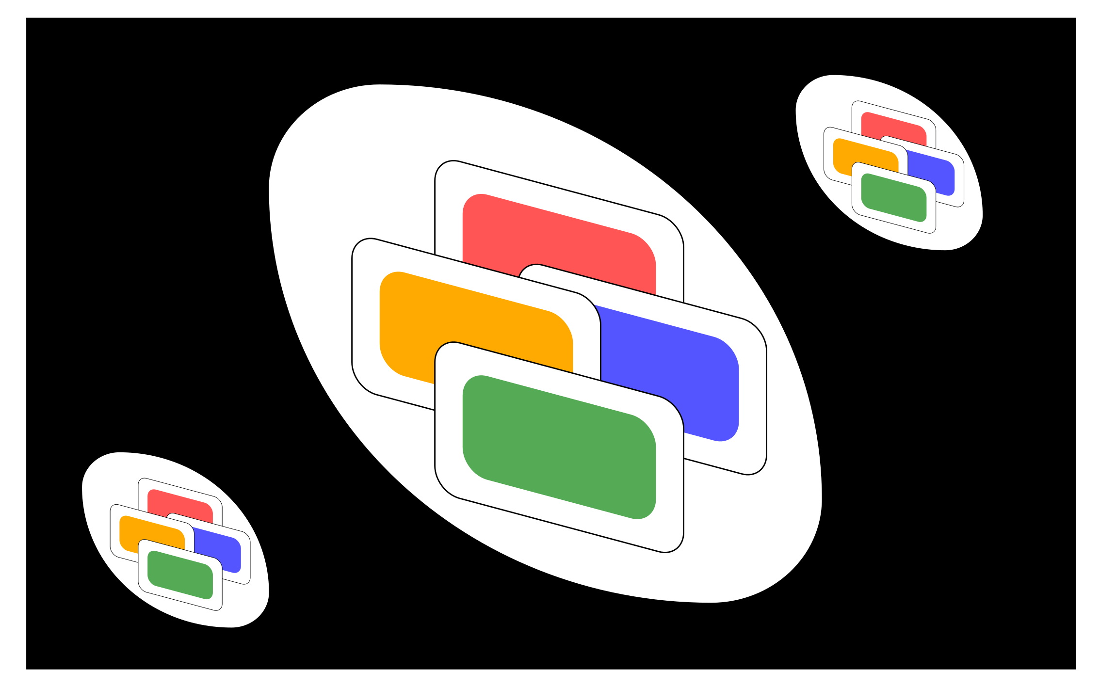 Siyah klasik kart oyunlar pvc halı - TenStickers