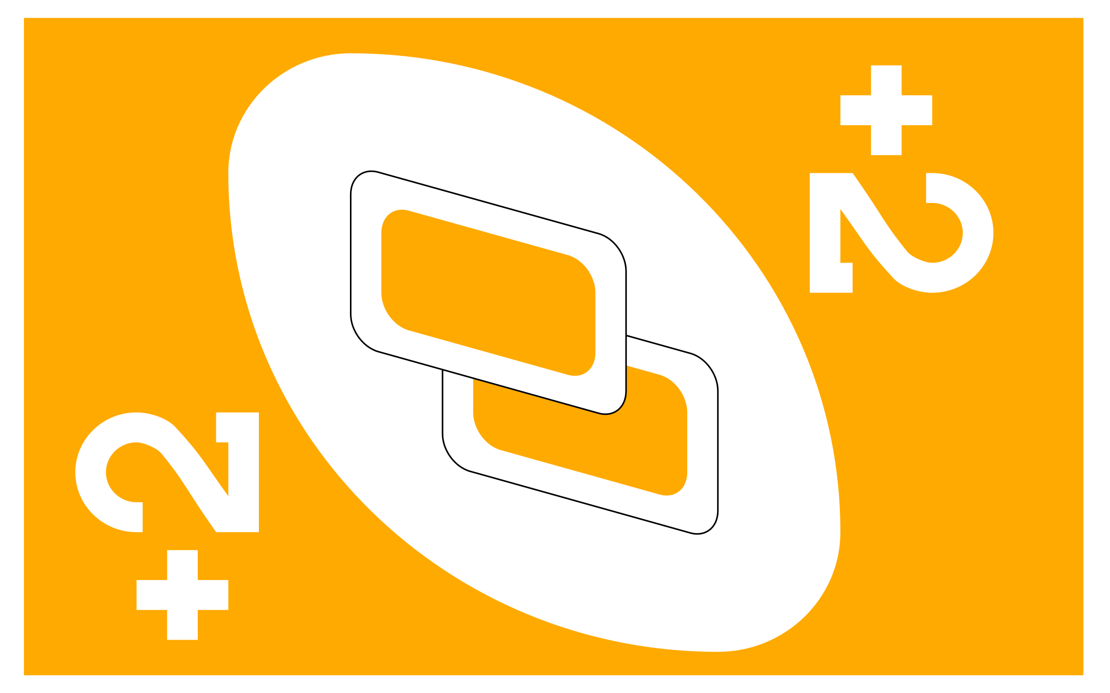 Uno kartları artı iki sarı genç vinil halı - TenStickers