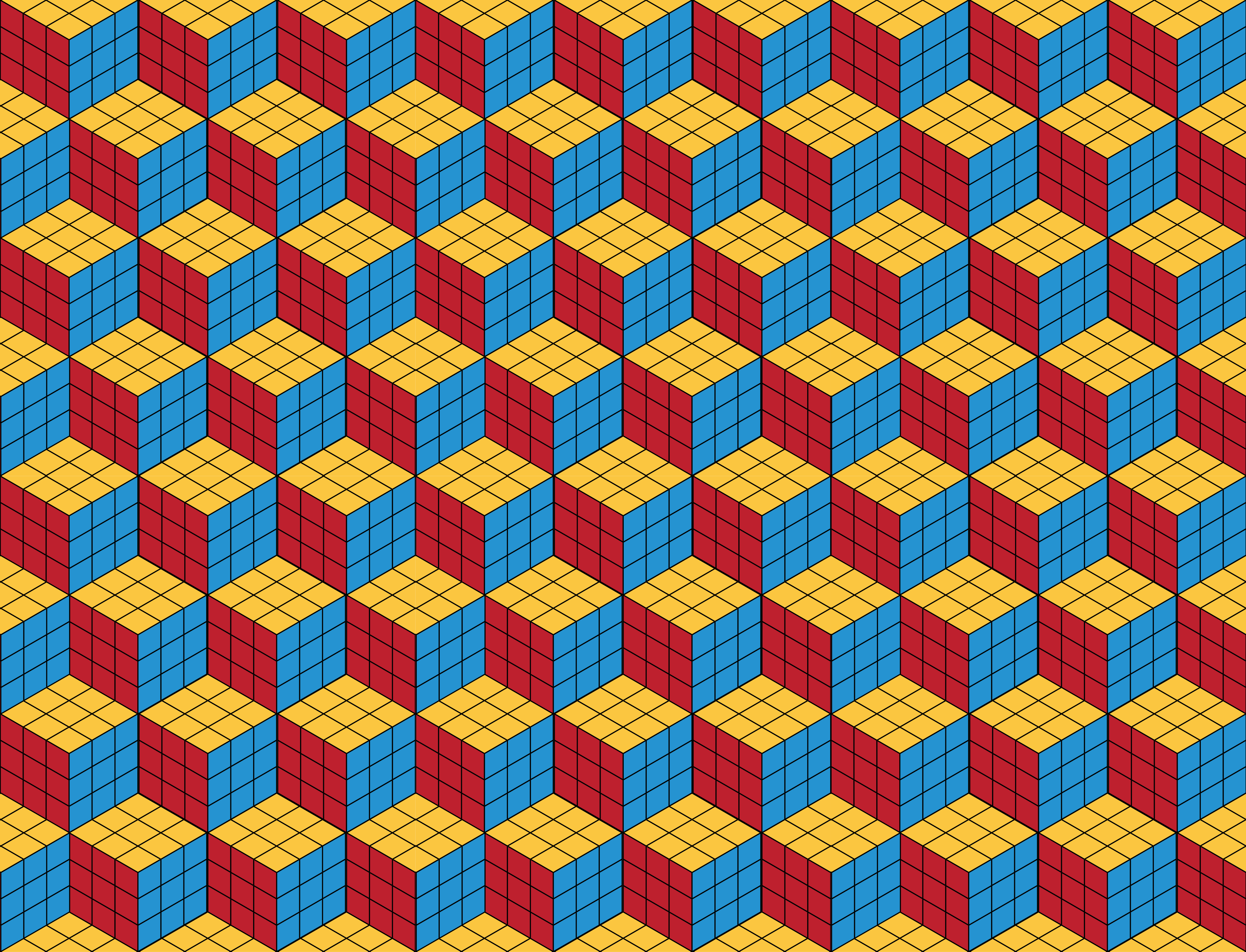 Rubik küp orijinal desen eski halı - TenStickers