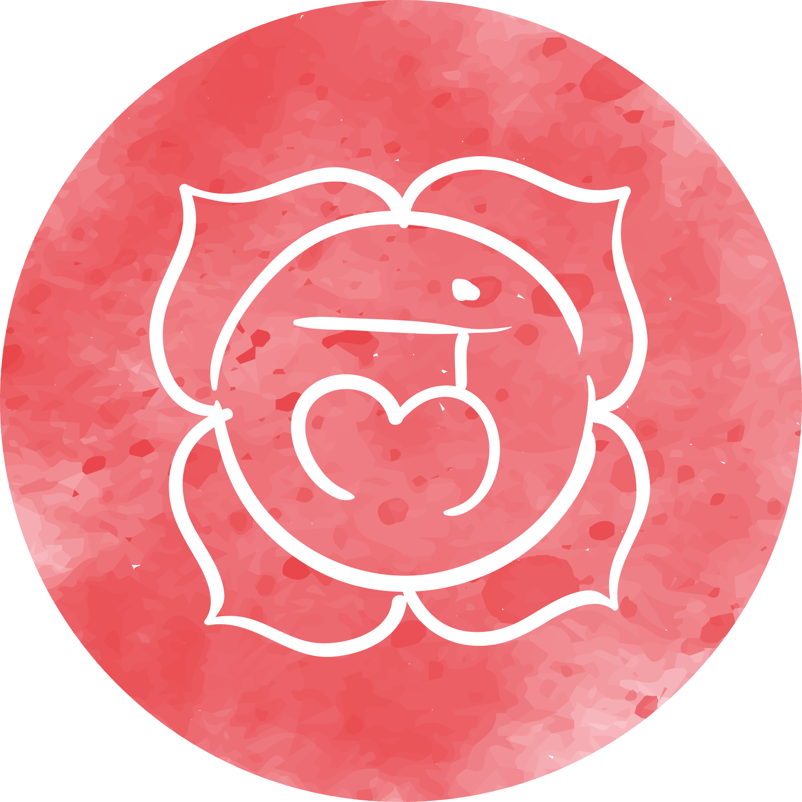 Dairesel gül tasarımı mandala pvc halı - TenStickers