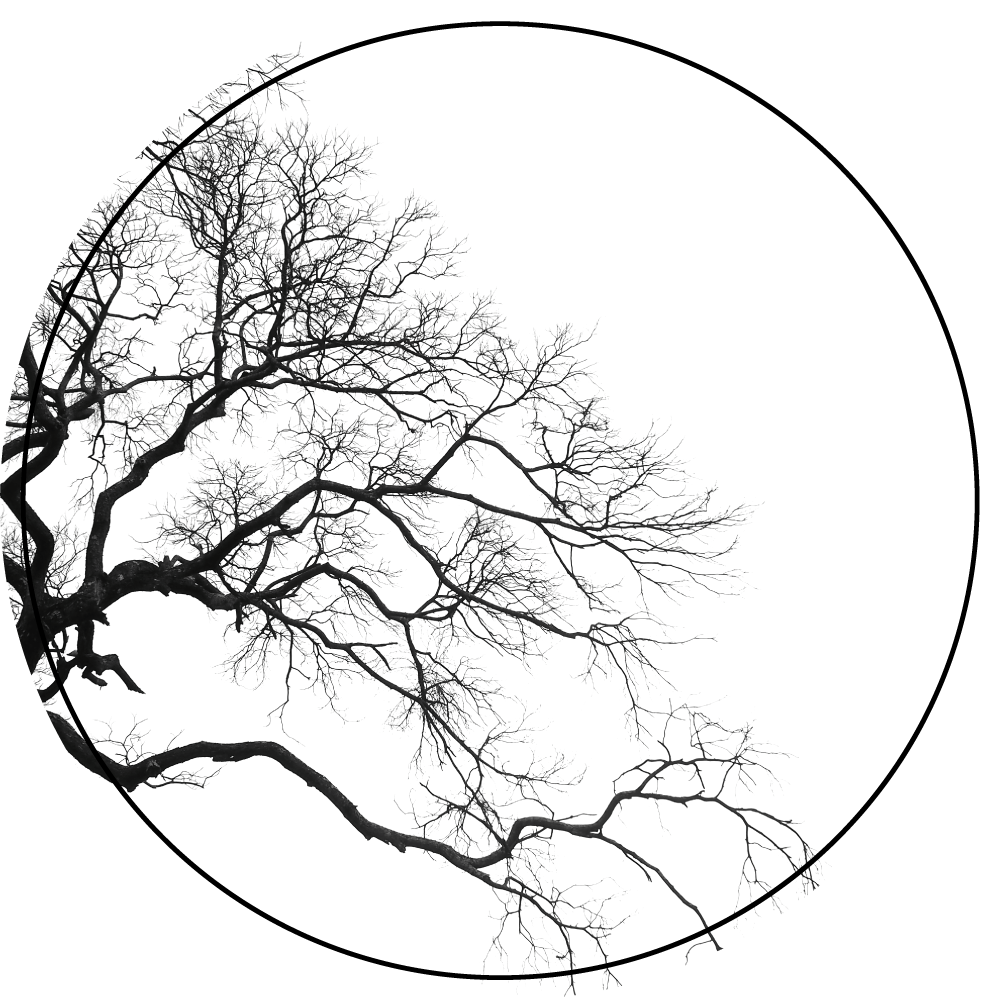 Dal siluet sanatı doğa pvc halı - TenStickers