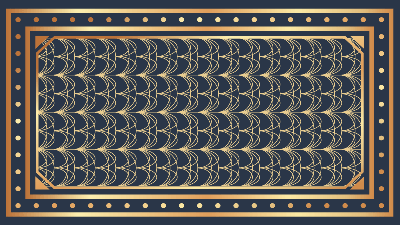 Zarif dalga desenleri geometrik pvc halı - TenStickers