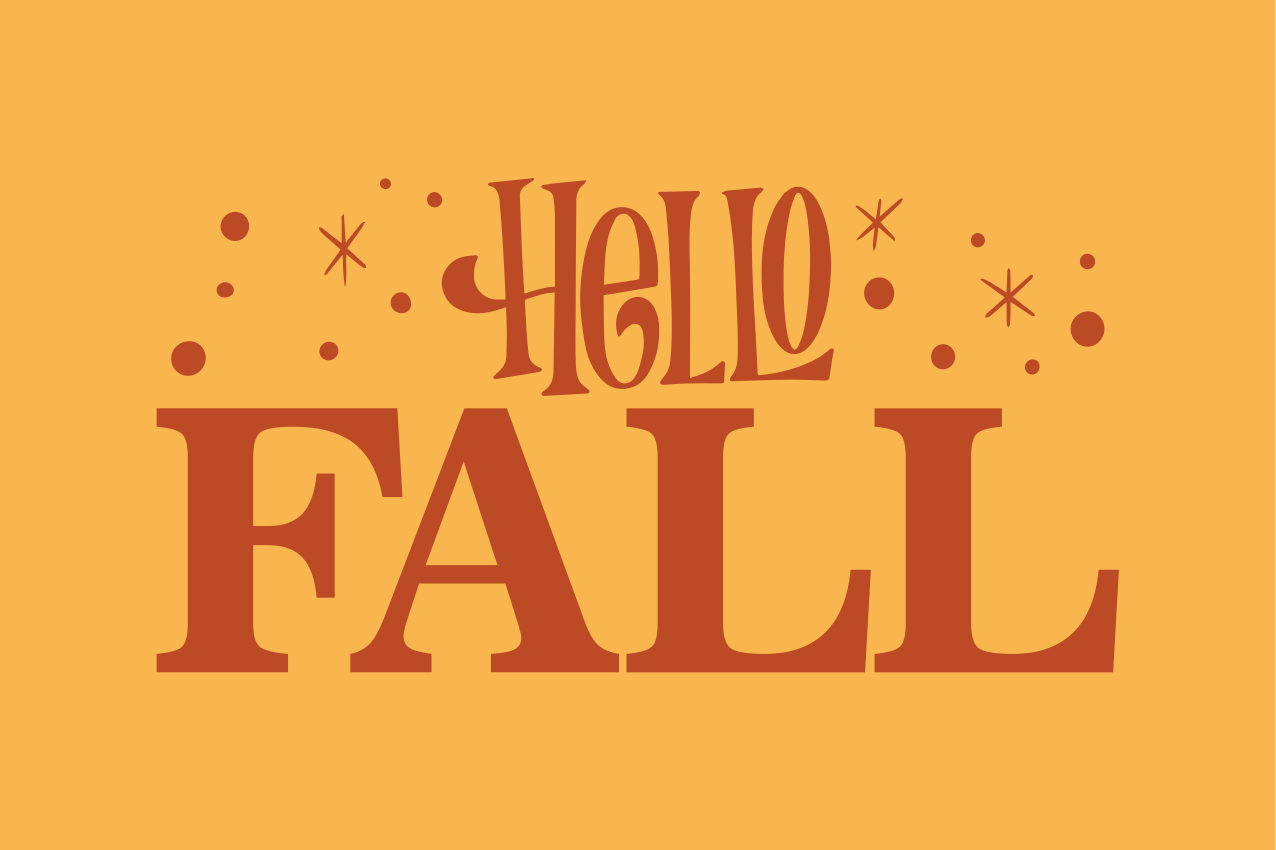 Hoş geldin sonbahar havası cümleleri ile pvc halı - TenStickers