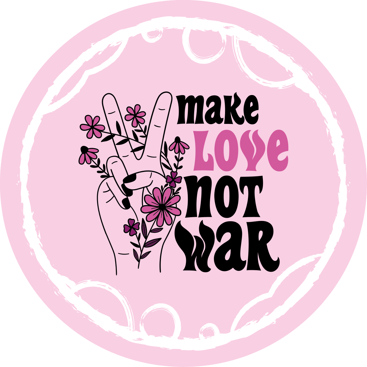 Huzurlu aşk mesajı cümleleri ile pvc halı - TenStickers