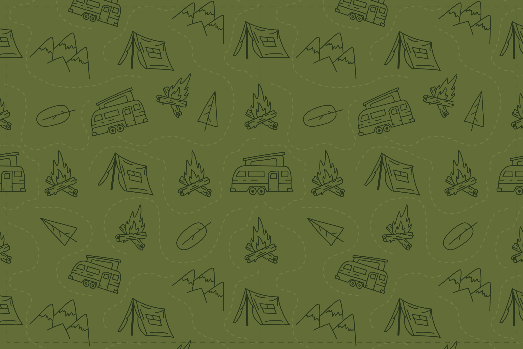 Kamp macera teması doğa pvc halı - TenStickers