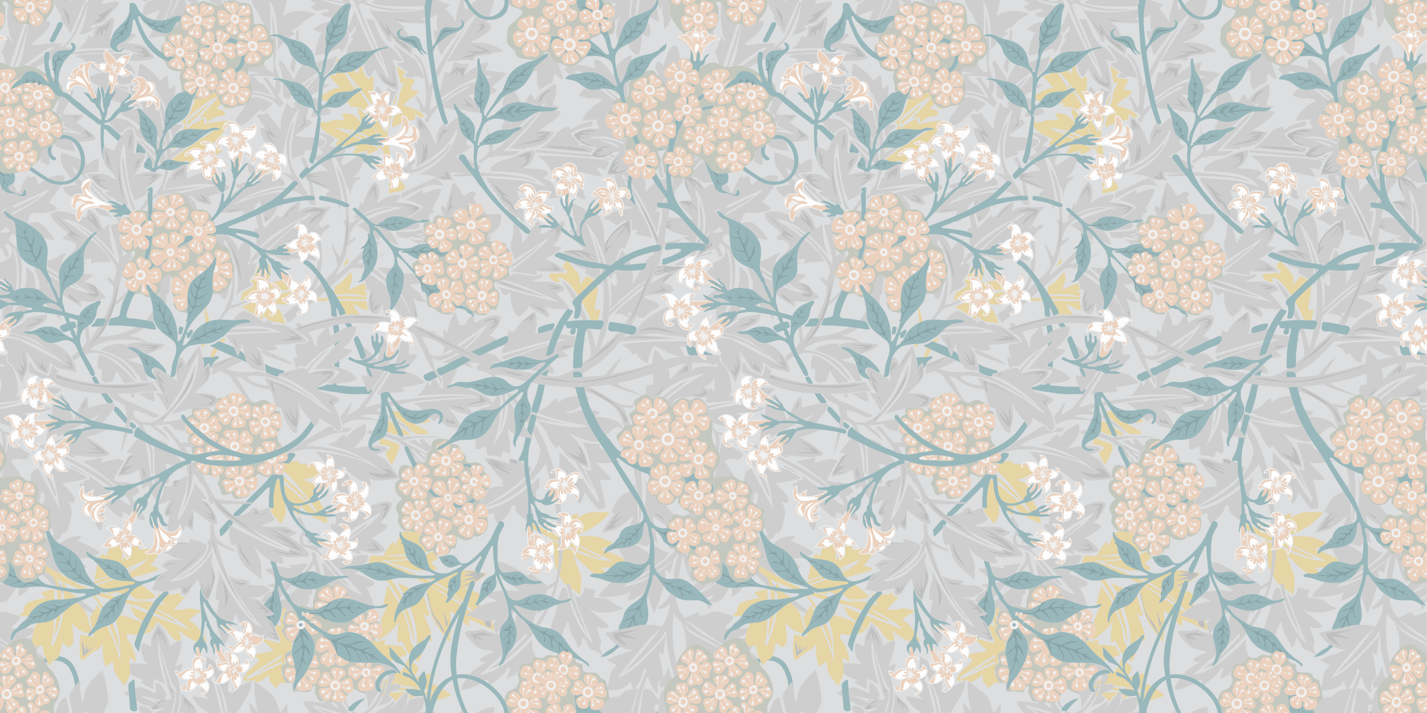 Çiçekler ve bitkiler pvc halı botanik desen - TenStickers