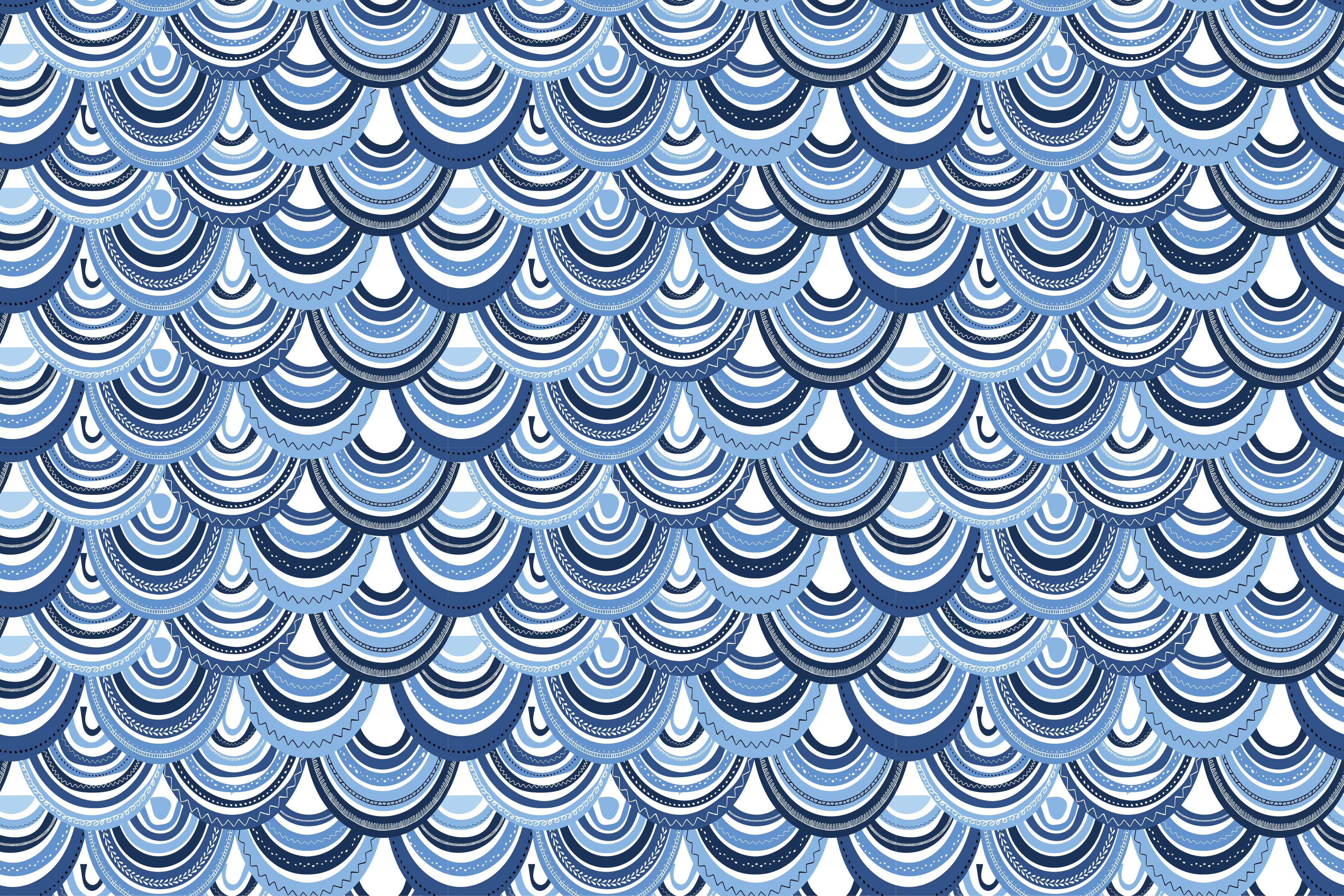 Dalga deseni geometrik pvc halı - TenStickers