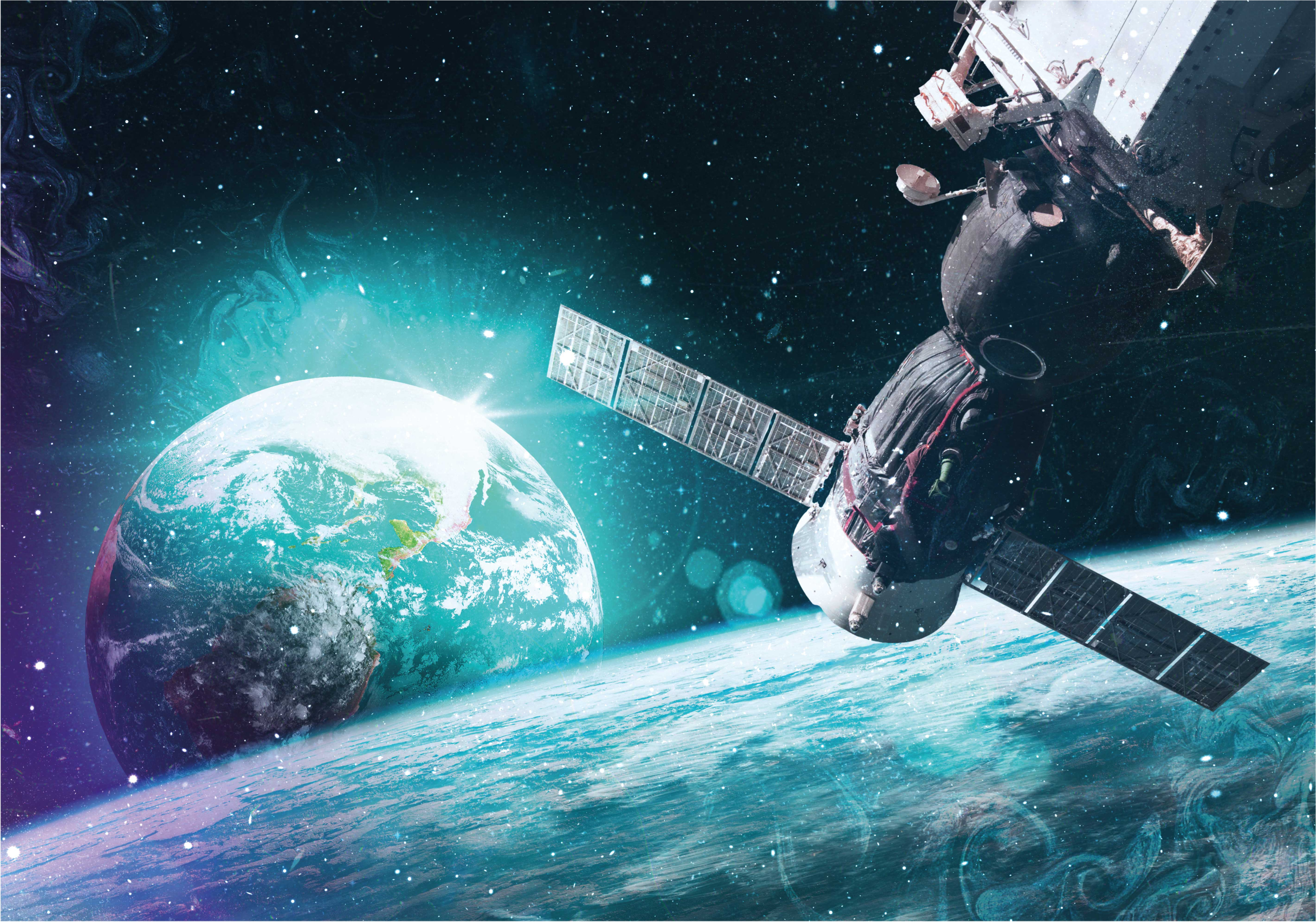 Galaktik yolculuk keşfi yıldızlar pvc halı - TenStickers