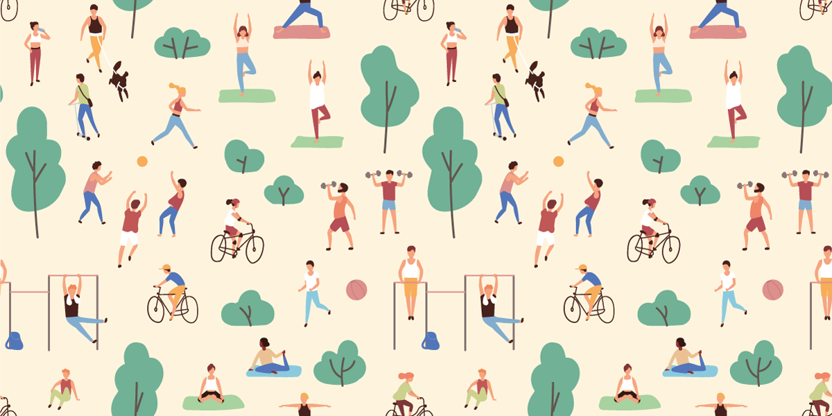 Farklı spor yatak odası halısı yapan insanlar - TenStickers