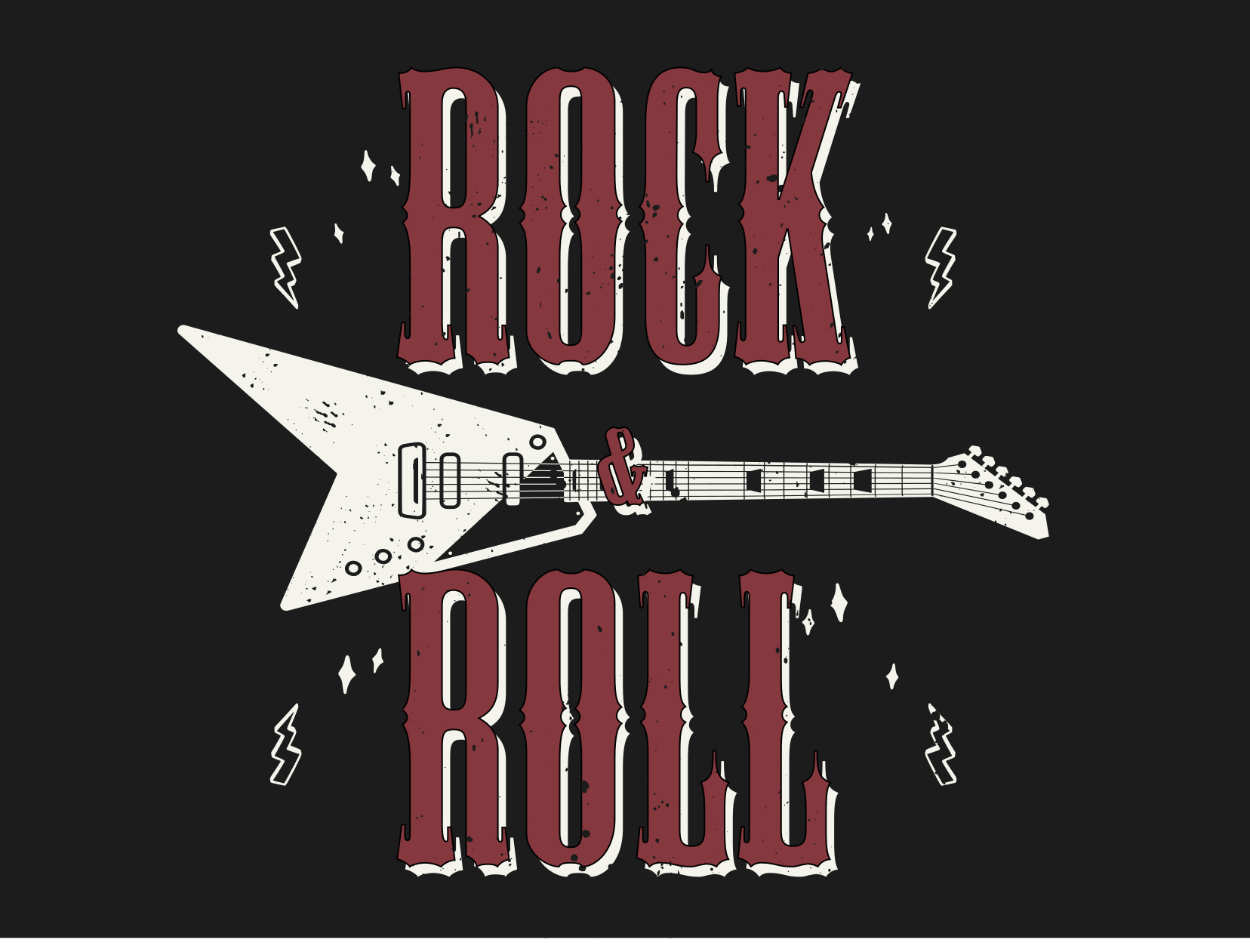 Gitar tasarımı yatak odası halısı ile rock n' roll - TenStickers