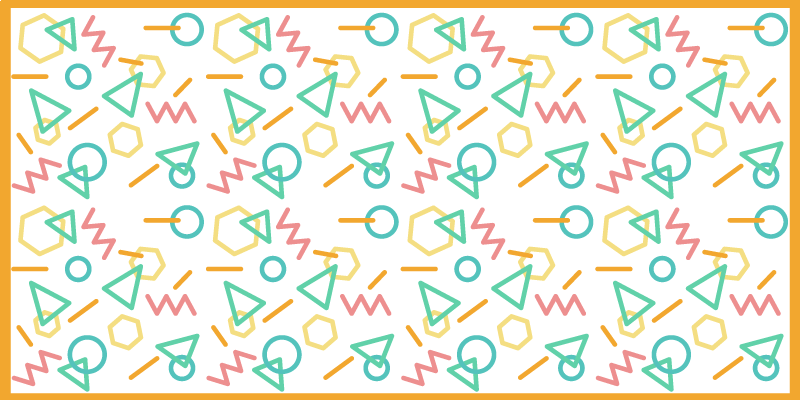 Minimalist şekiller eski halı - TenStickers