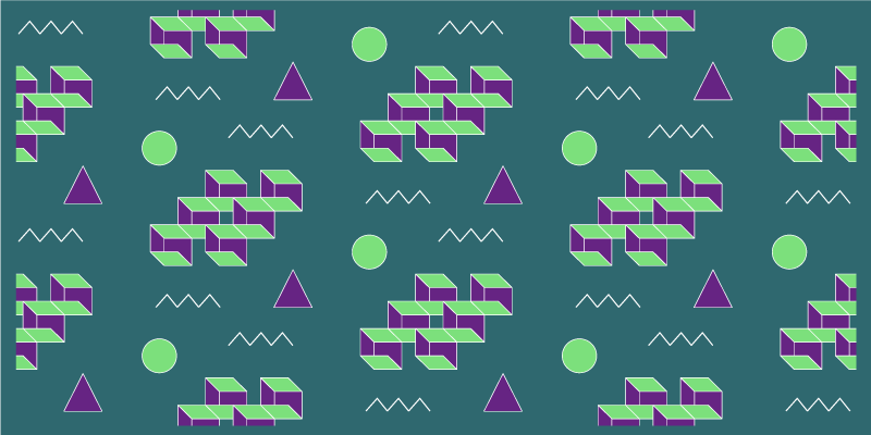 Optik yanılsama eski halı - TenStickers