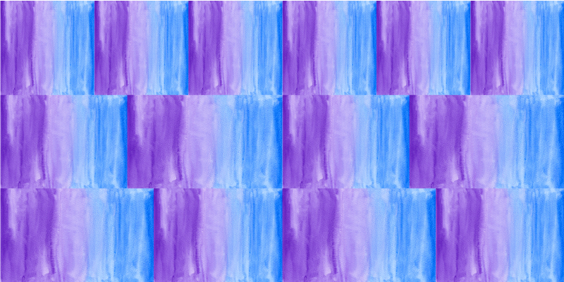 80'lerin elektrik mavisi desenli eski halı - TenStickers