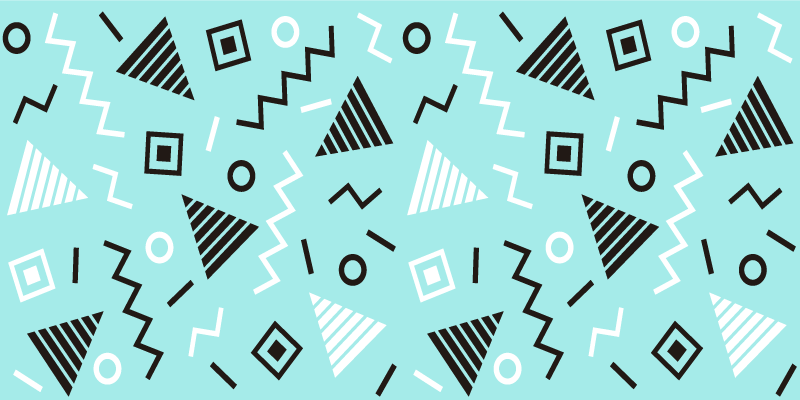 Form düzenlemesi geometrik pvc halı - TenStickers