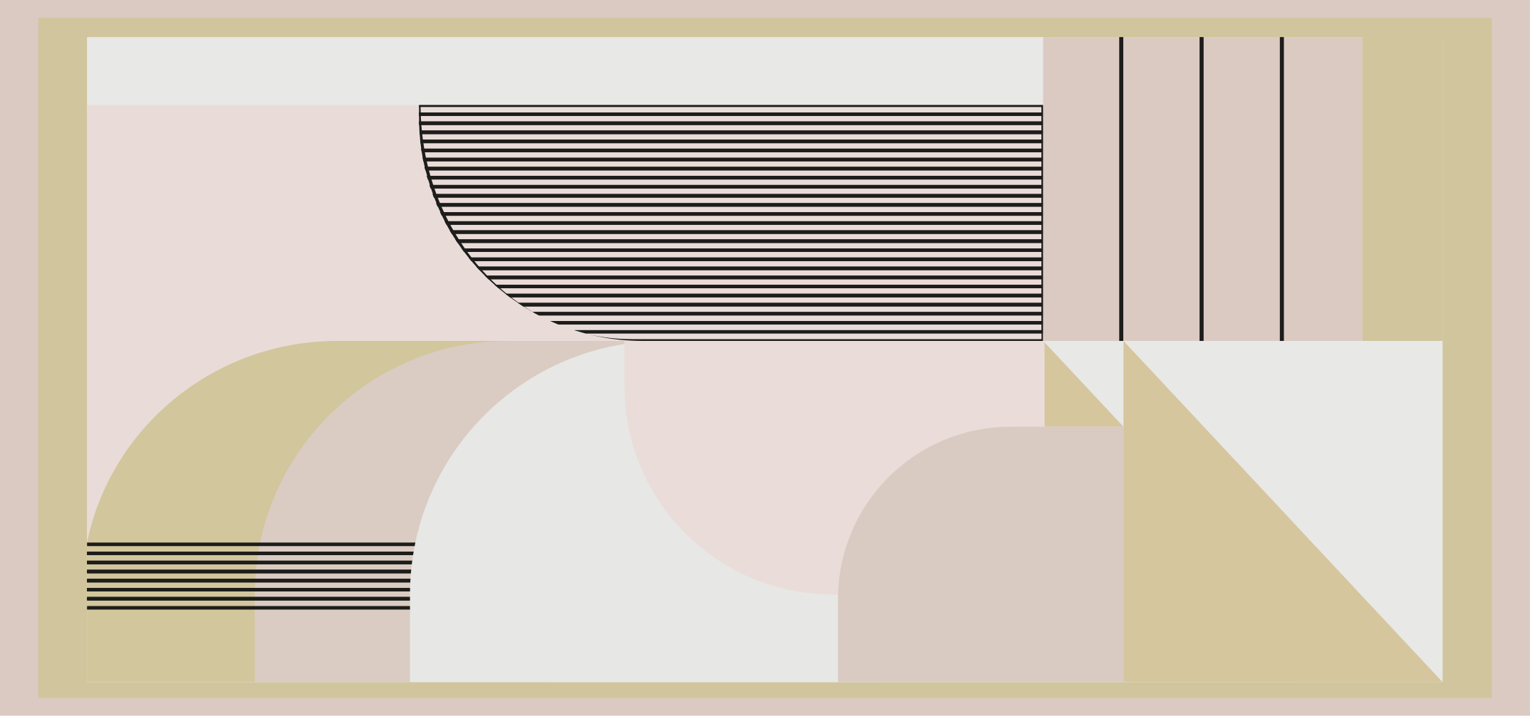 Soyut geometrik katmanlar modern pvc halı - TenStickers