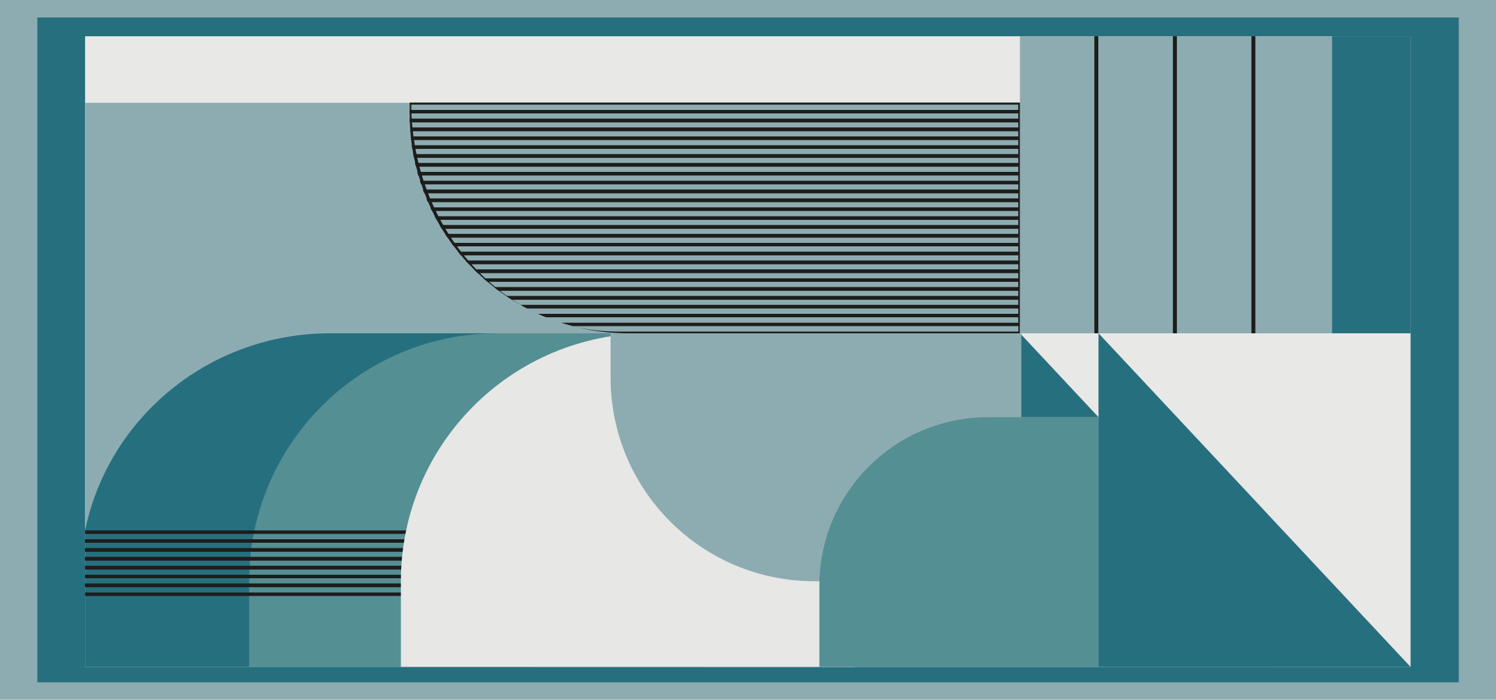 Mavi soyut geometrik şekiller modern pvc halı - TenStickers