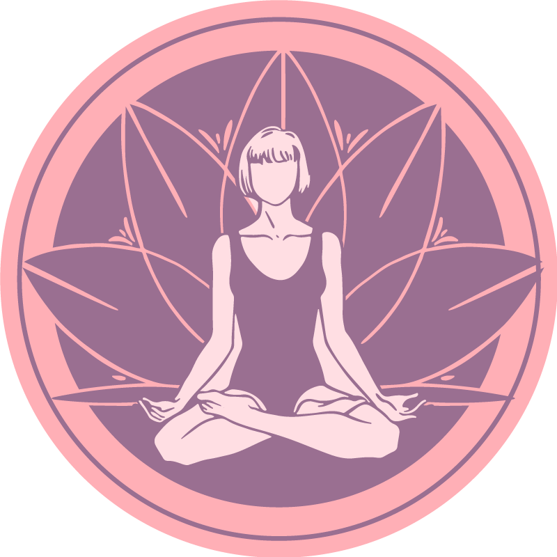 Dingin meditasyon sembolü mandala pvc halı - TenStickers