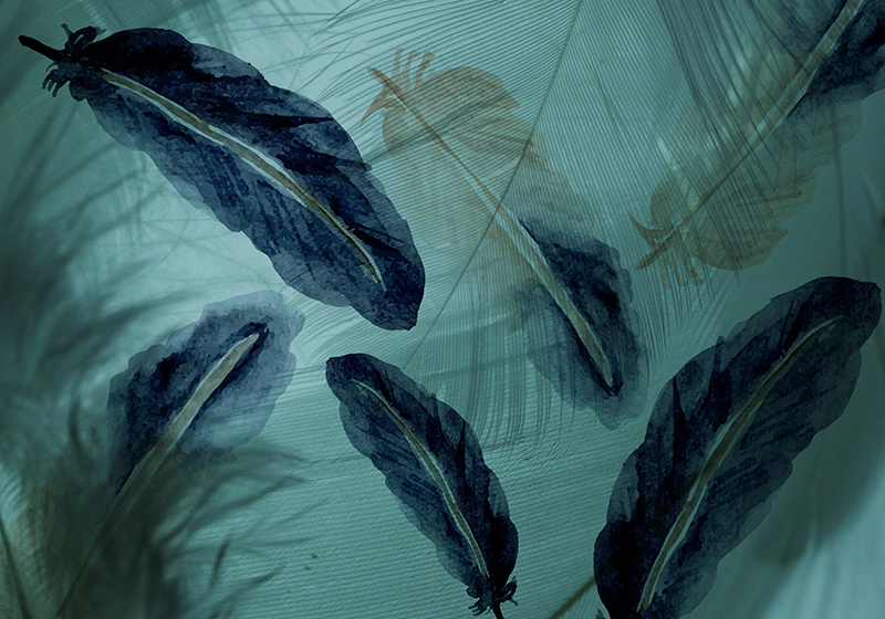 Yapraklı tropikal vaha doğa pvc halı - TenStickers