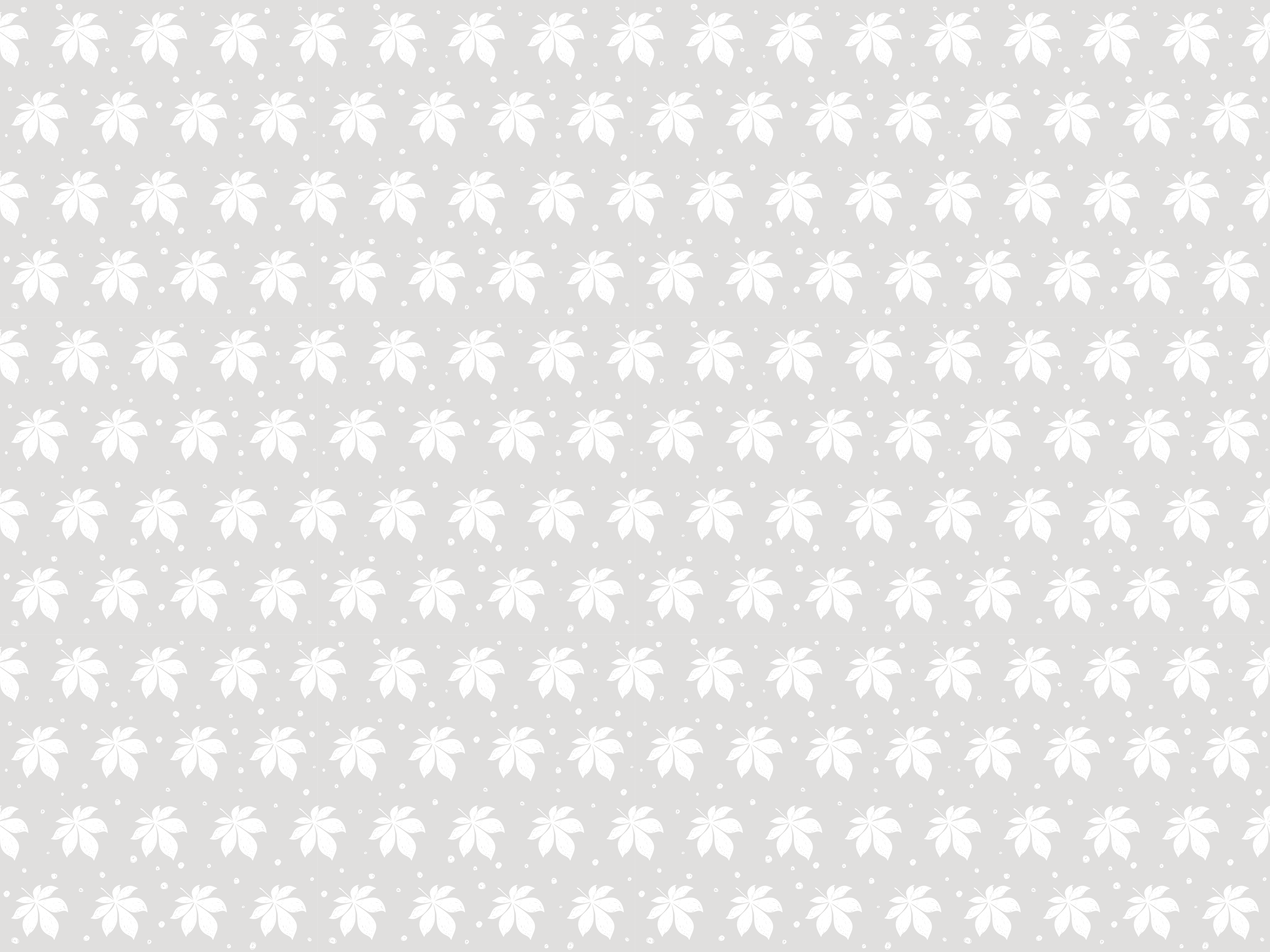 Hassas botanik element çiçekler ve bitkiler pvc halı - TenStickers