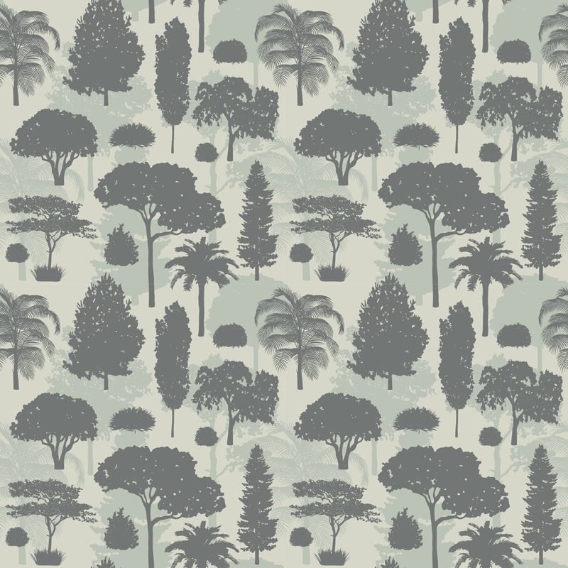 İskandinav tarzı ağaç desenleri İskandinav vinil halı - TenStickers