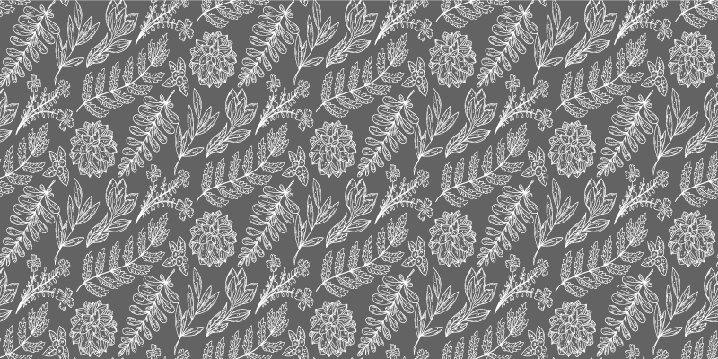 Fransız il bahçe desen çiçekli kilim - TenStickers