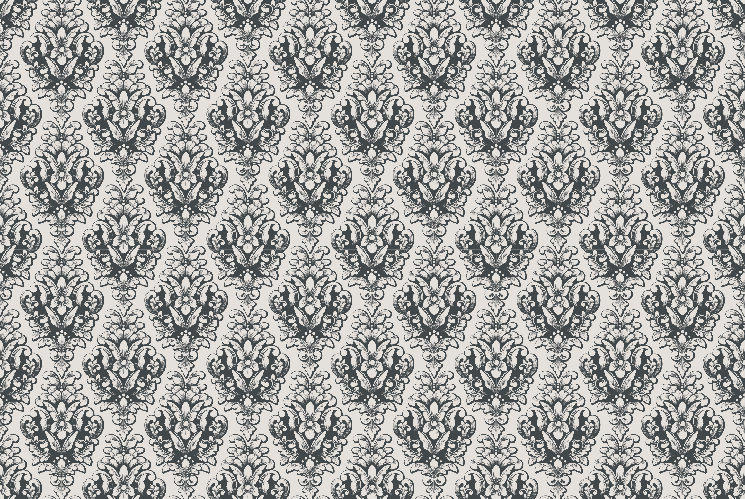 Barok çini deseni vintage pvc halı - TenStickers