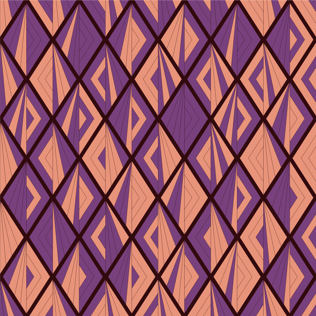 Geometrik desen uyumu geometrik pvc halı - TenStickers