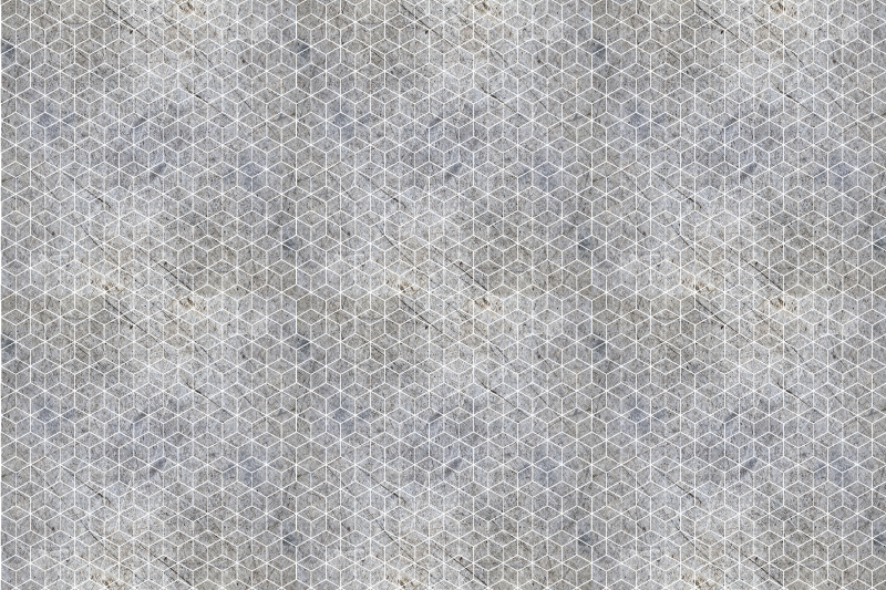 Geometrik desen kaplaması taş etkisi pvc halı - TenStickers