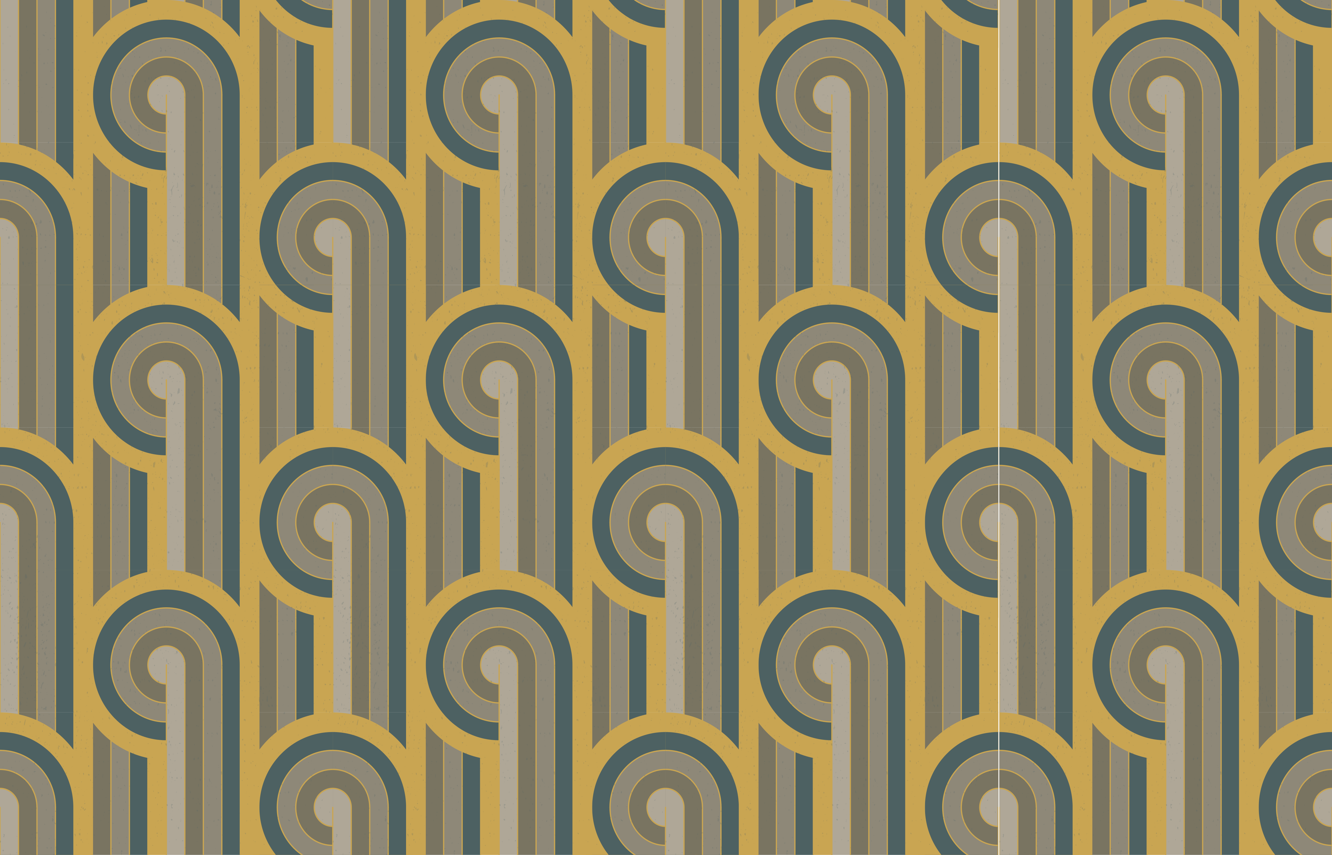 Geometrik desen şıklığı vintage pvc halı - TenStickers