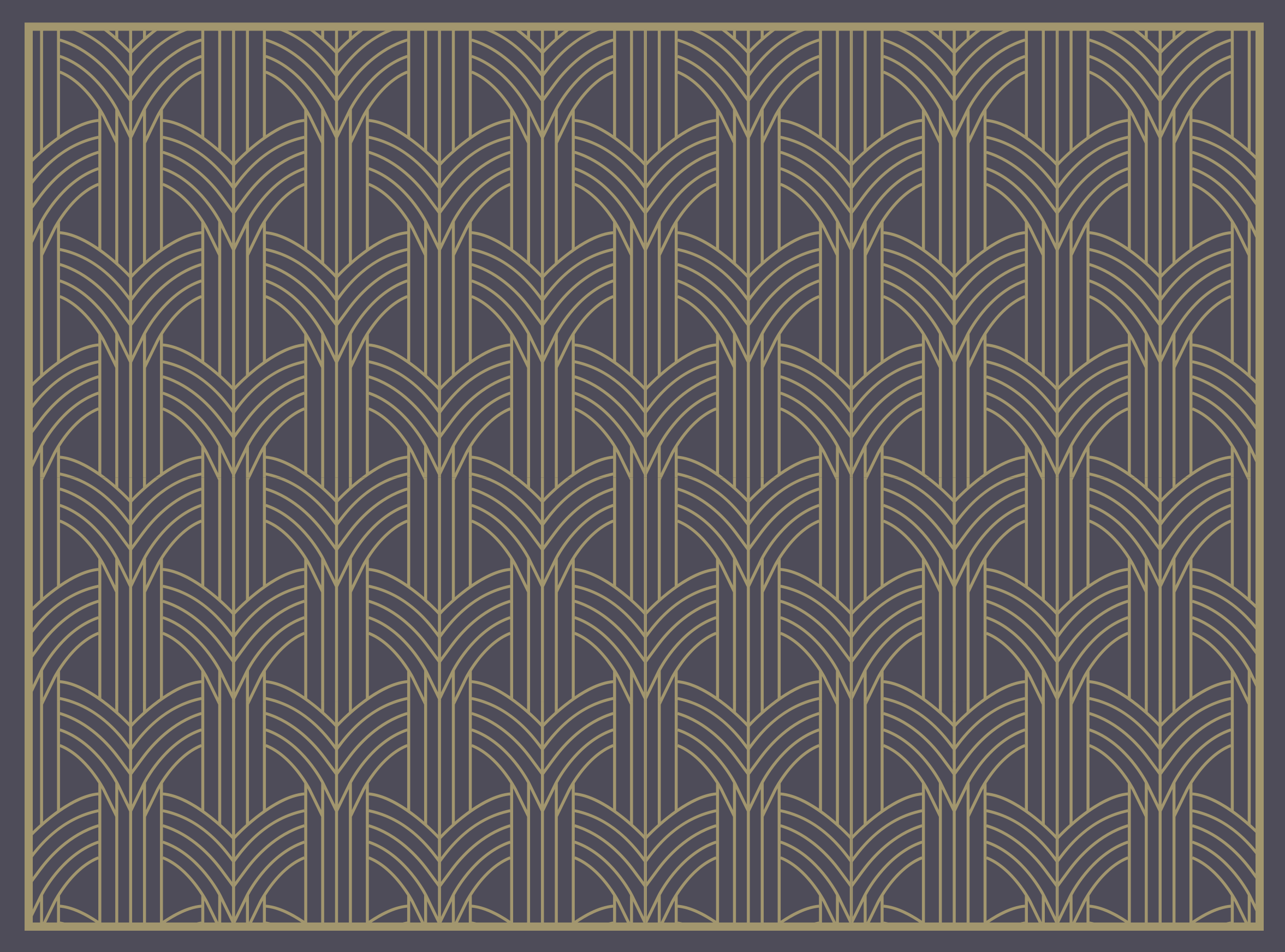 Zarif geometrik desen geometrik pvc halı - TenStickers