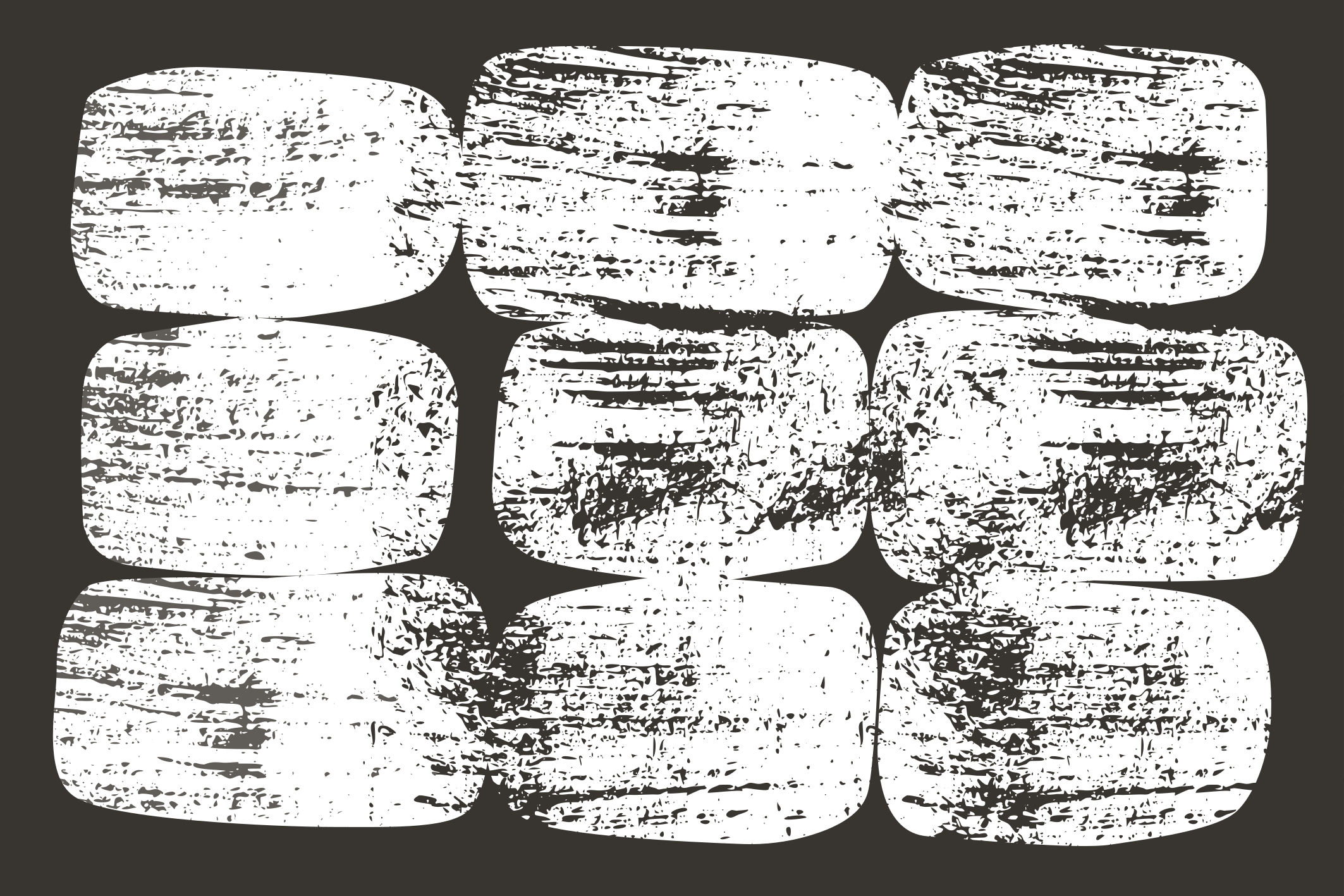 Yüzyıl ortası tarzı geometrik şekiller modern halı - TenStickers