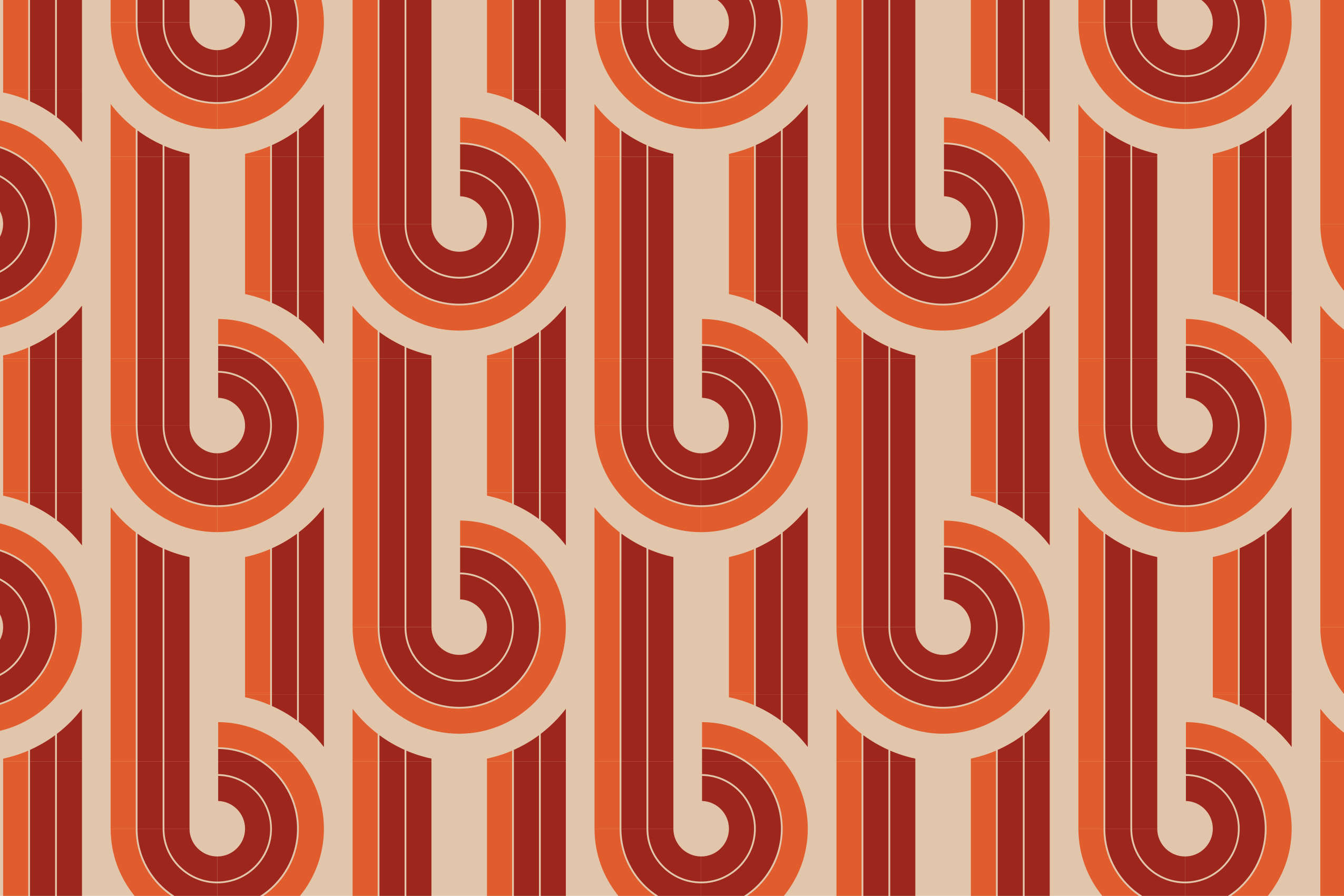 Retro geometrik desen geometrik pvc halı - TenStickers